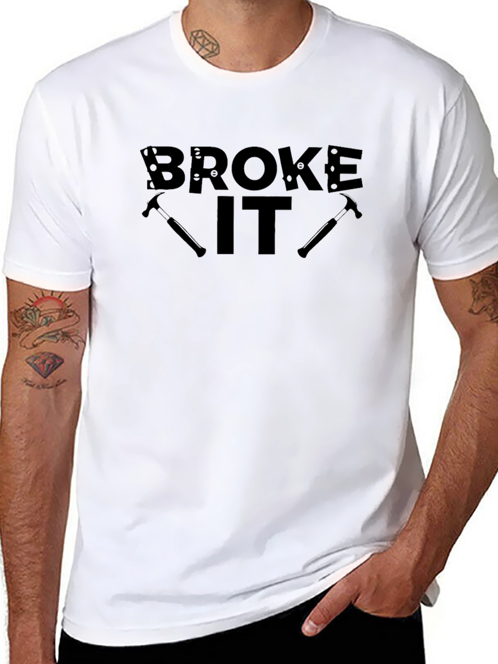 Broke It Hammer Graphic T-Shirt