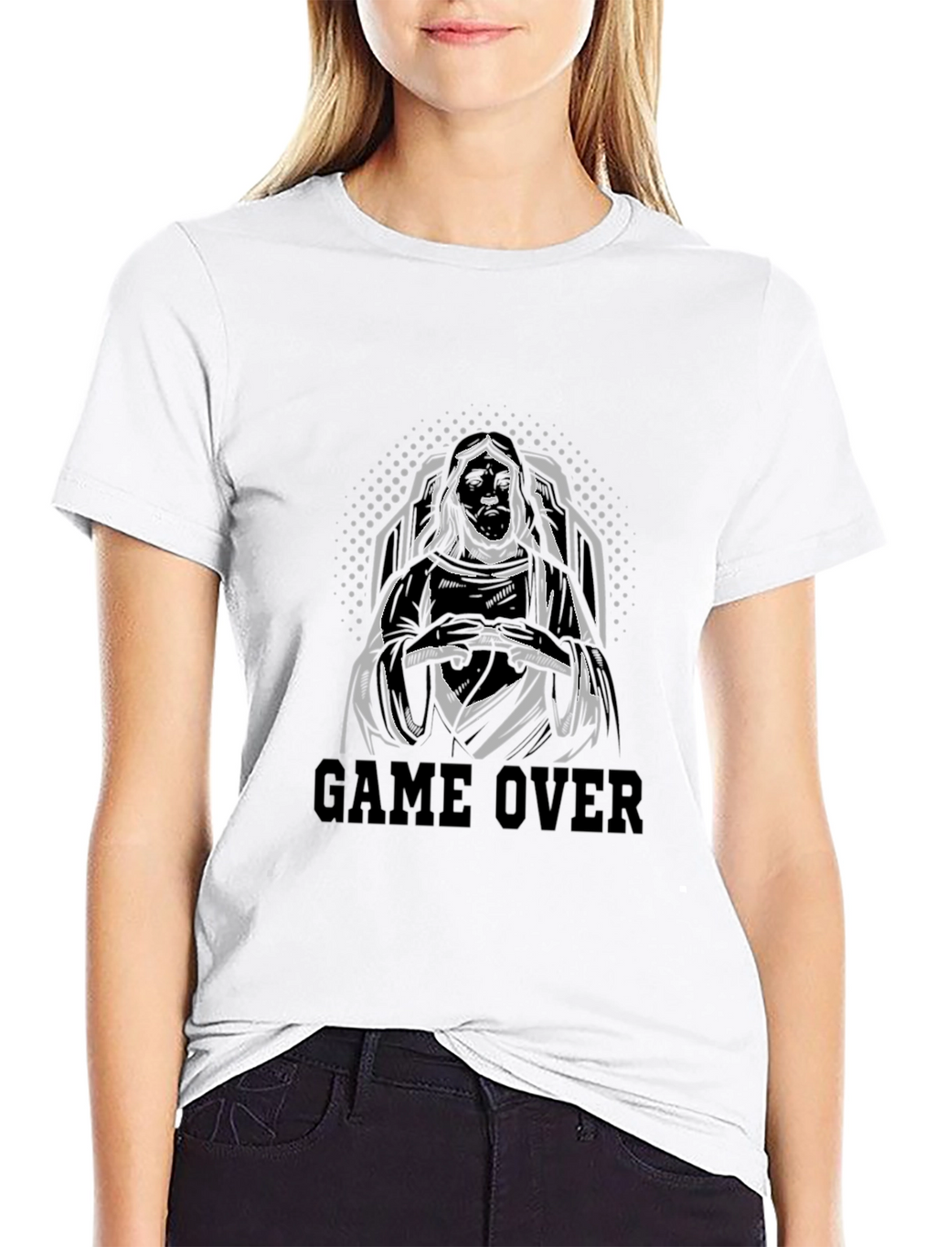 Game Over T-Shirt - Grim Reaper Gamer Design