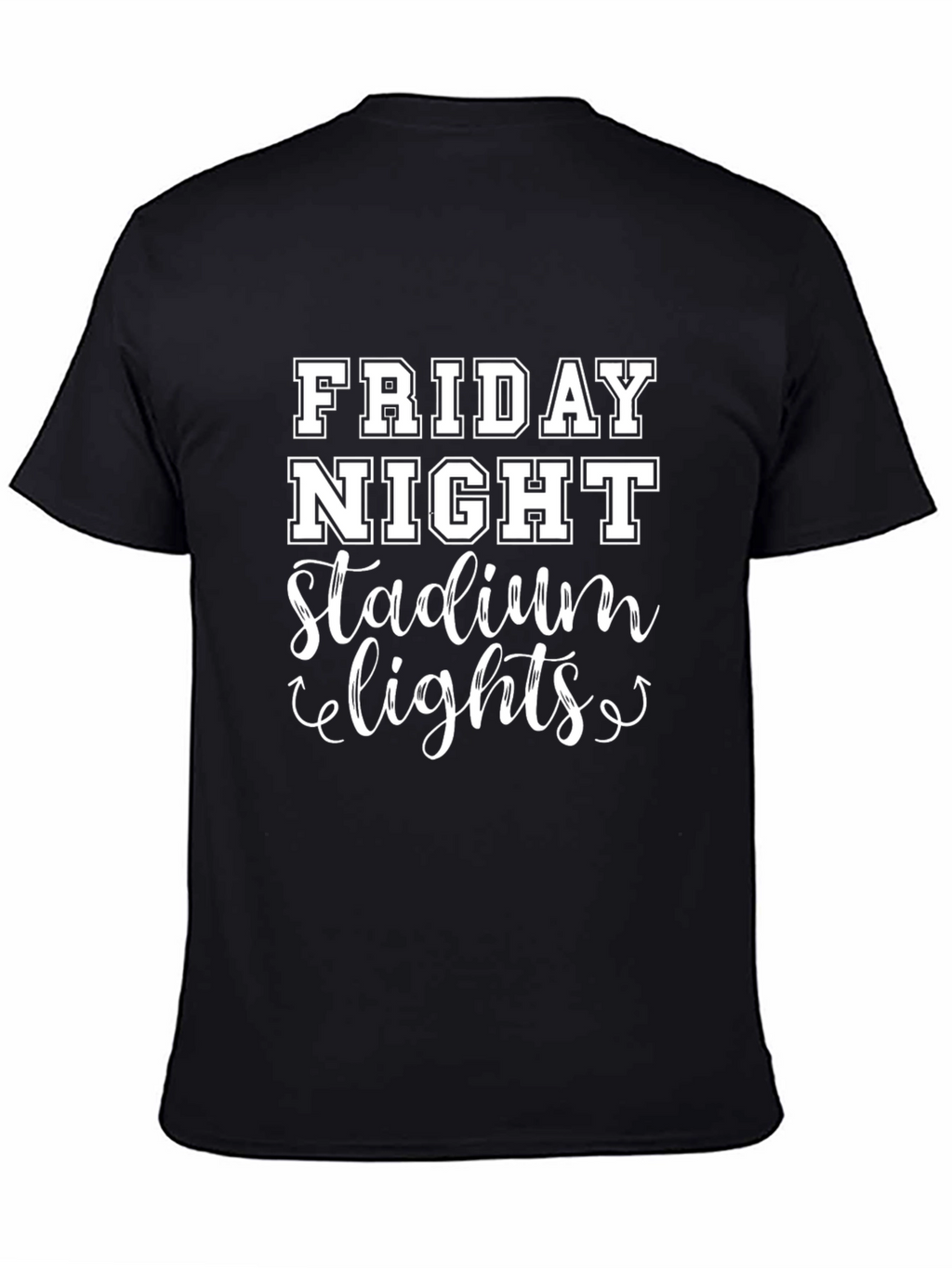 Friday Night Stadium Lights Black T-Shirt