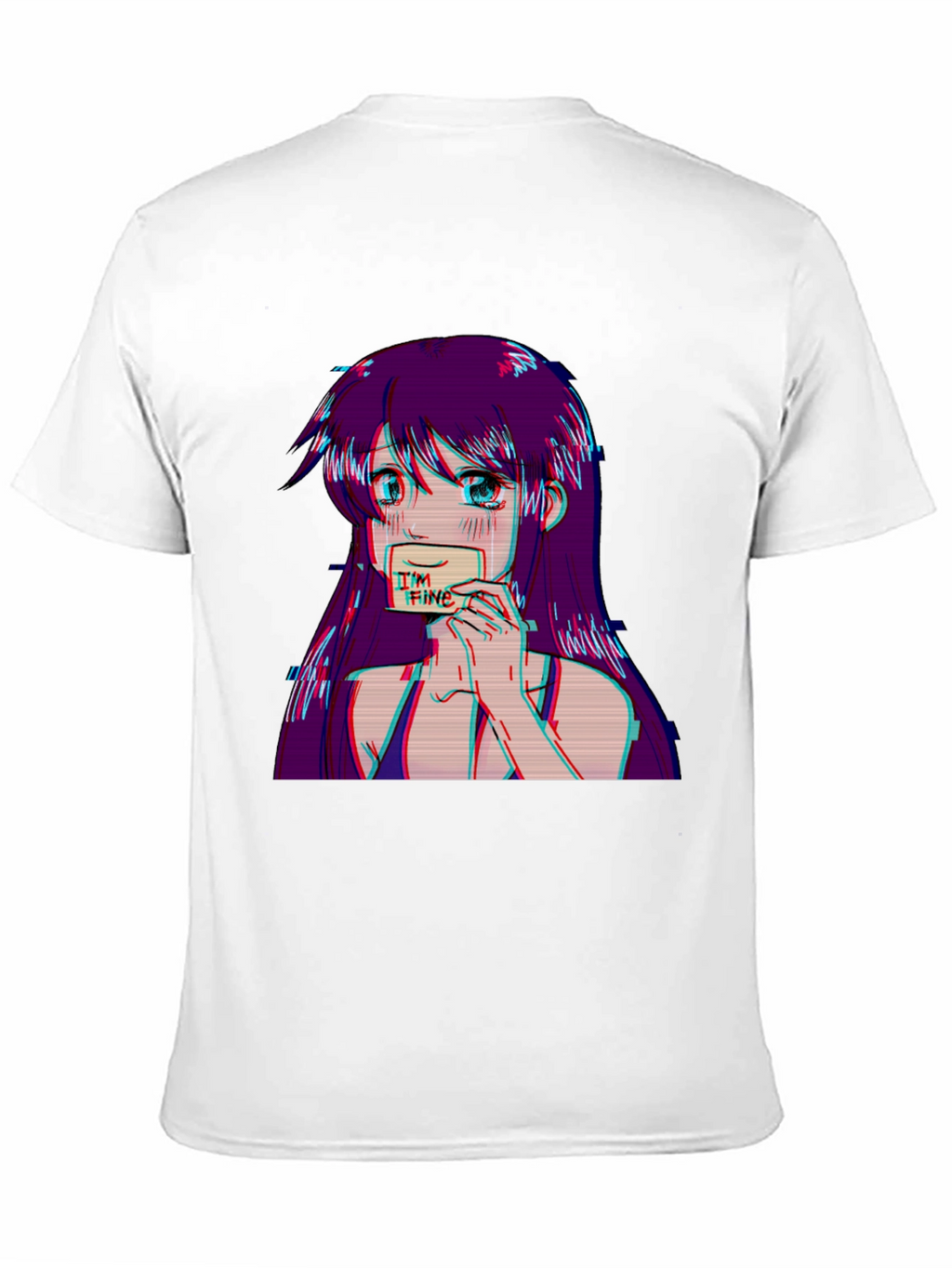Anime Girl Im Fine Graphic Tee