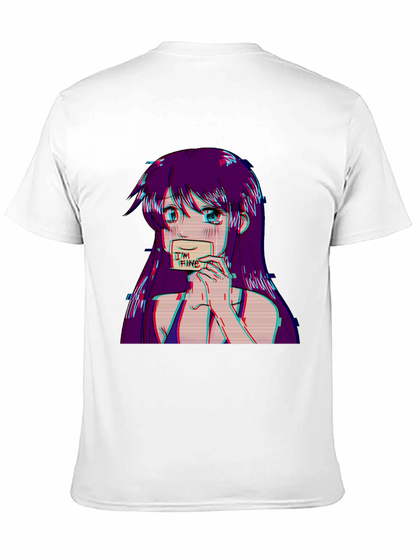 Anime Girl Im Fine Graphic Tee