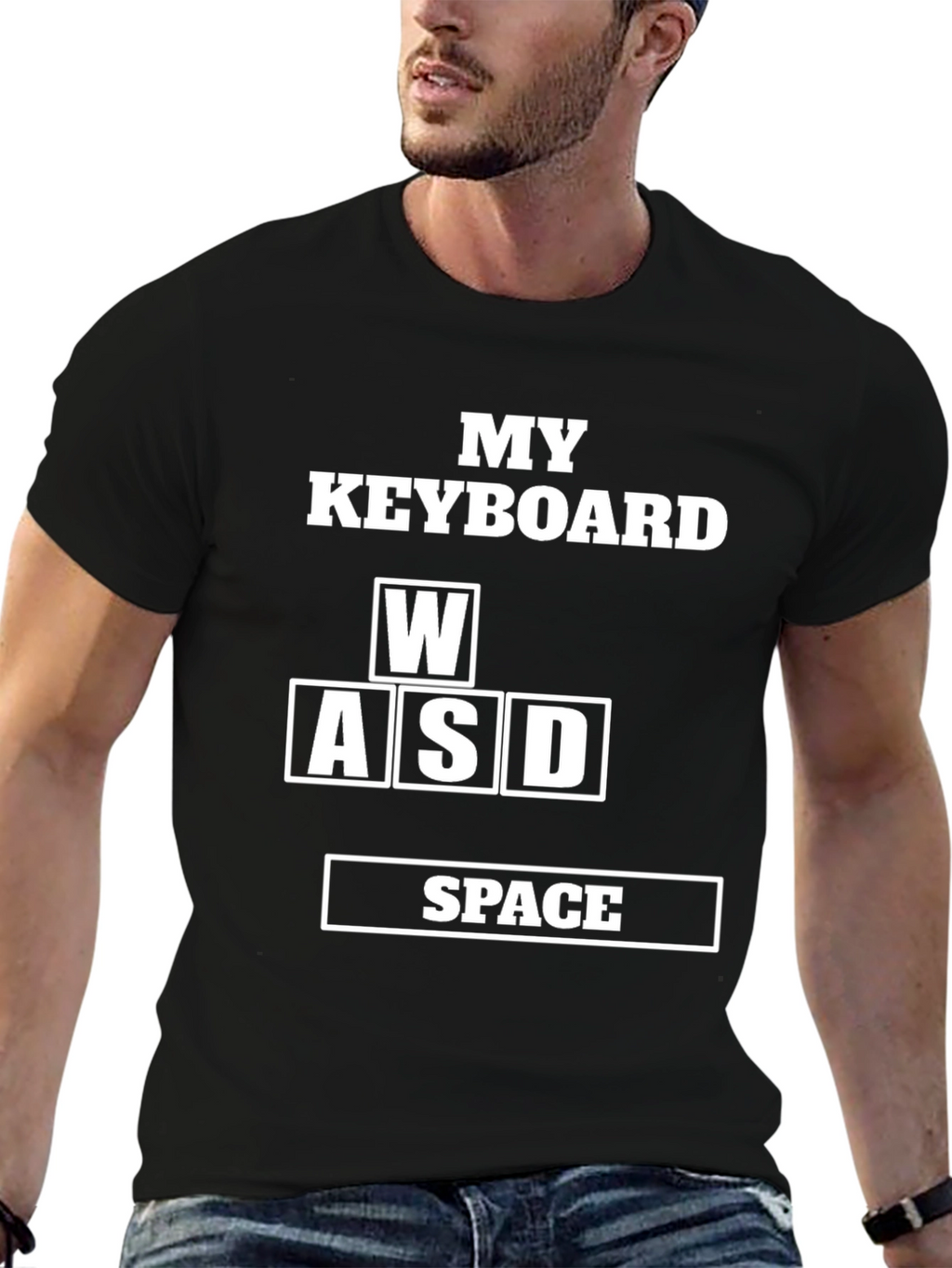 Gamer Keyboard WASD Space T-Shirt
