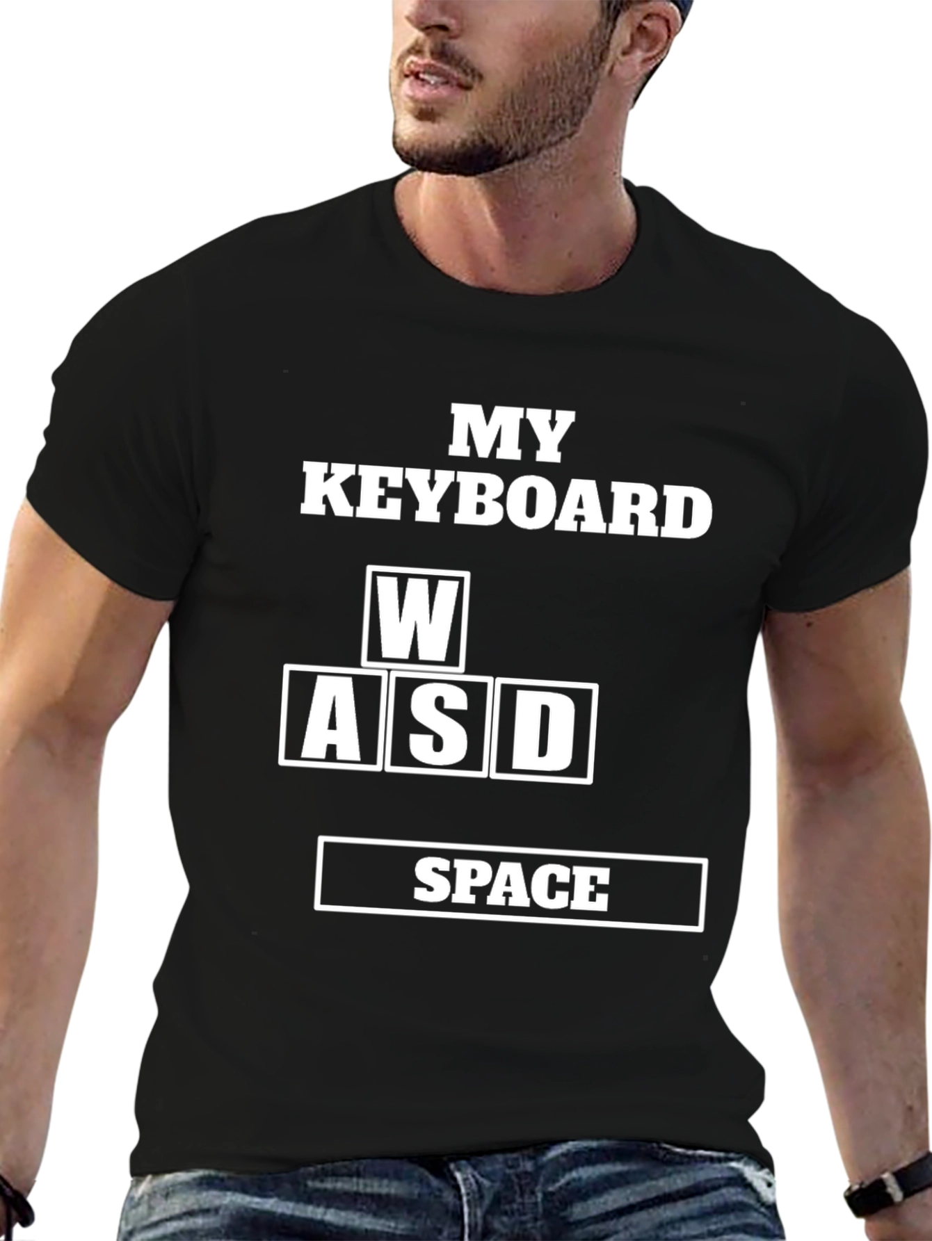 Gamer Keyboard WASD Space T-Shirt