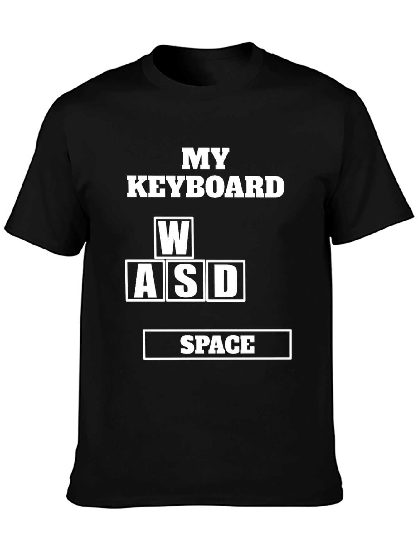 Gamer Keyboard WASD Space T-Shirt