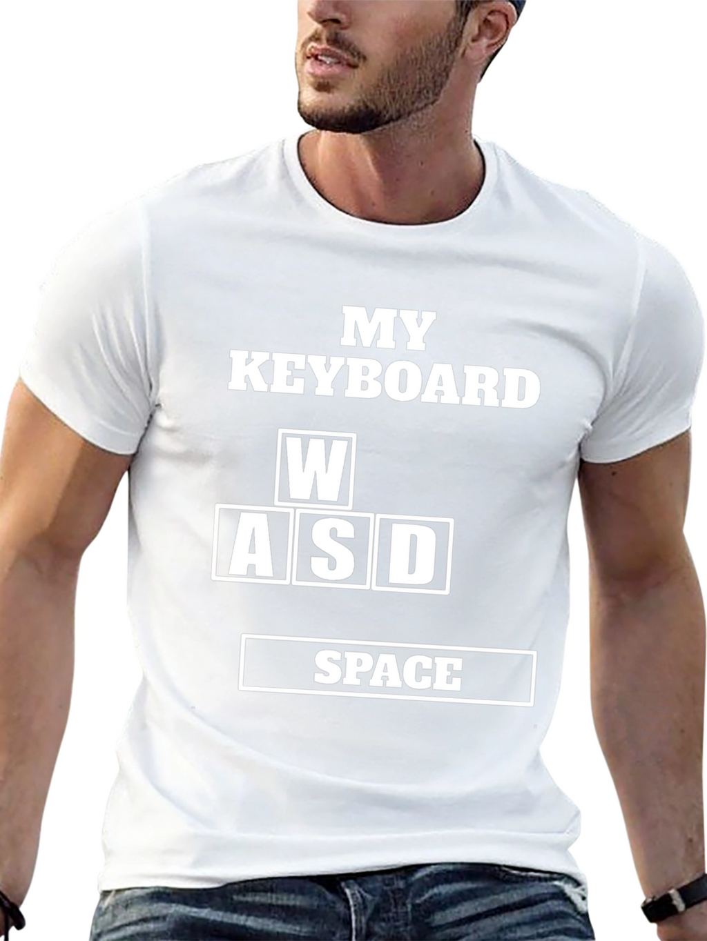 Gamer Keyboard WASD Space T-Shirt