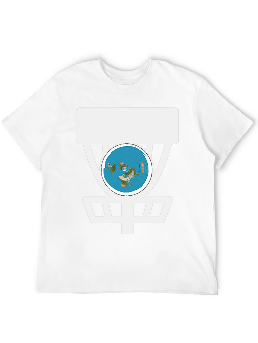 Flat Earth Disc Golf T-Shirt Funny Conspiracy Tee