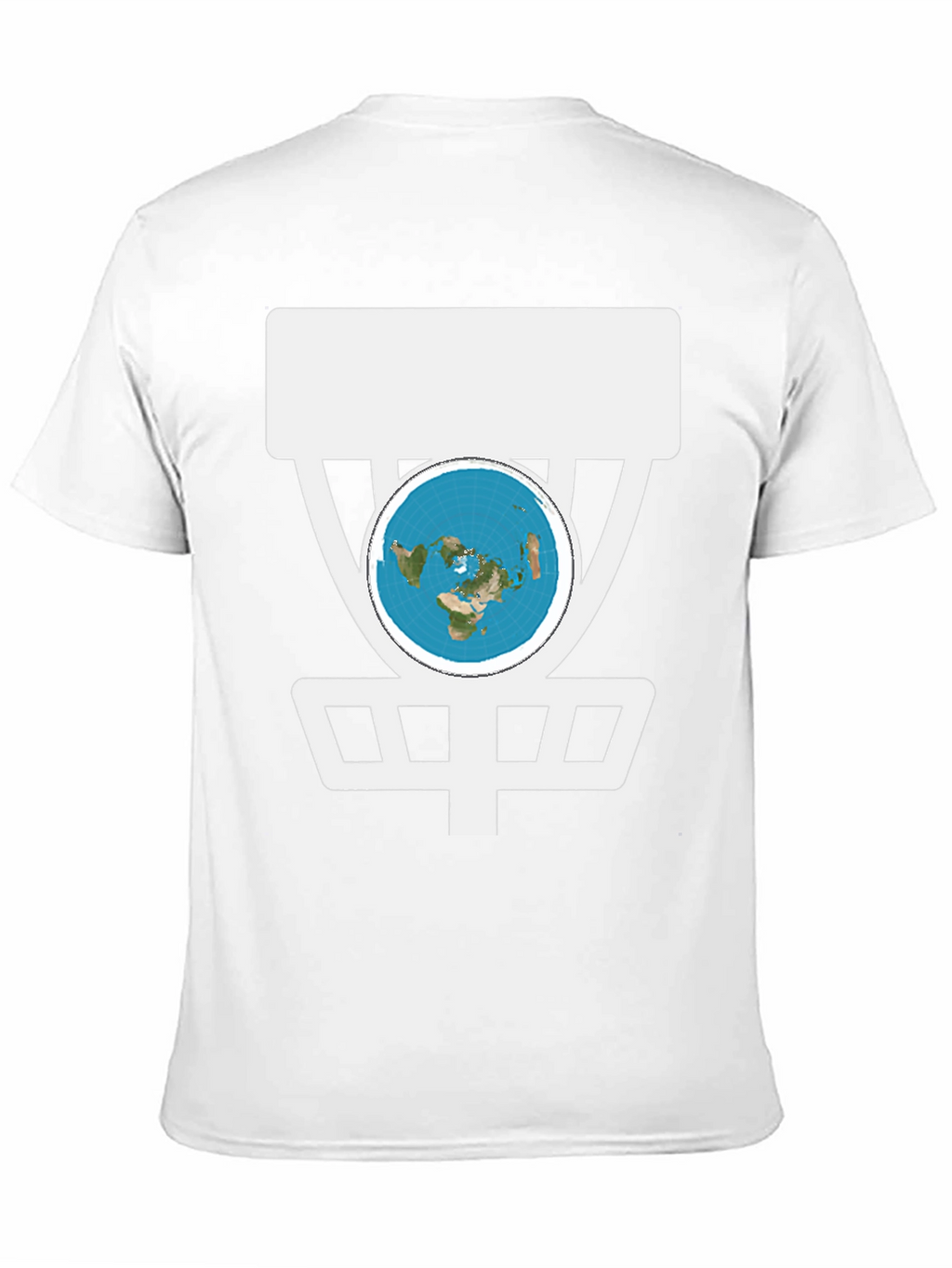 Flat Earth Disc Golf T-Shirt Funny Conspiracy Tee