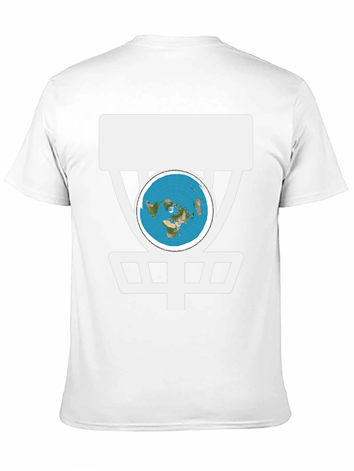 Flat Earth Disc Golf T-Shirt Funny Conspiracy Tee
