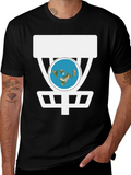 Flat Earth Disc Golf T-Shirt Funny Conspiracy Tee