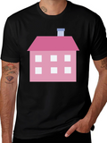 Pink House Graphic Tee - Cute & Casual Style