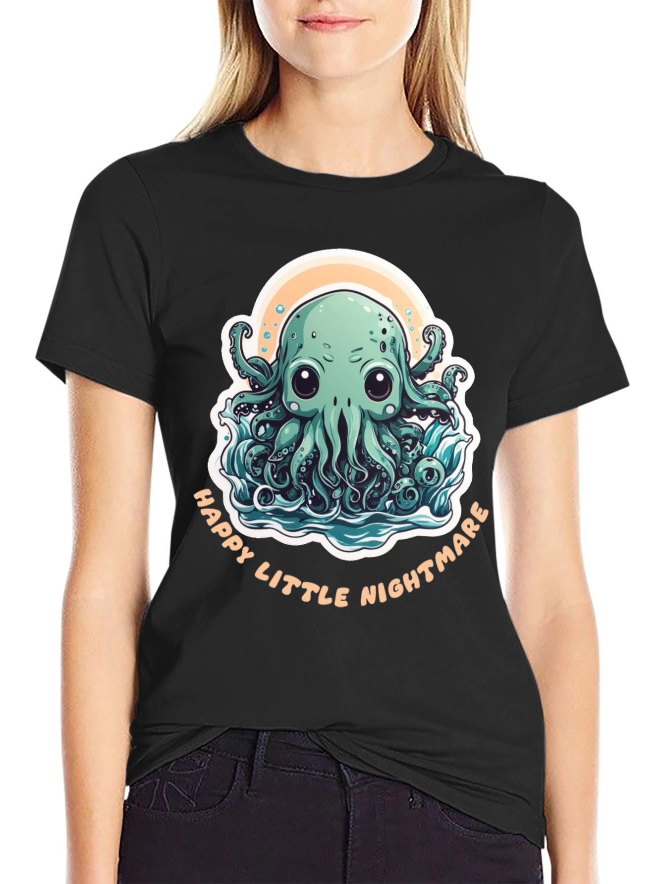 Happy Little Nightmare Octopus Graphic Tee
