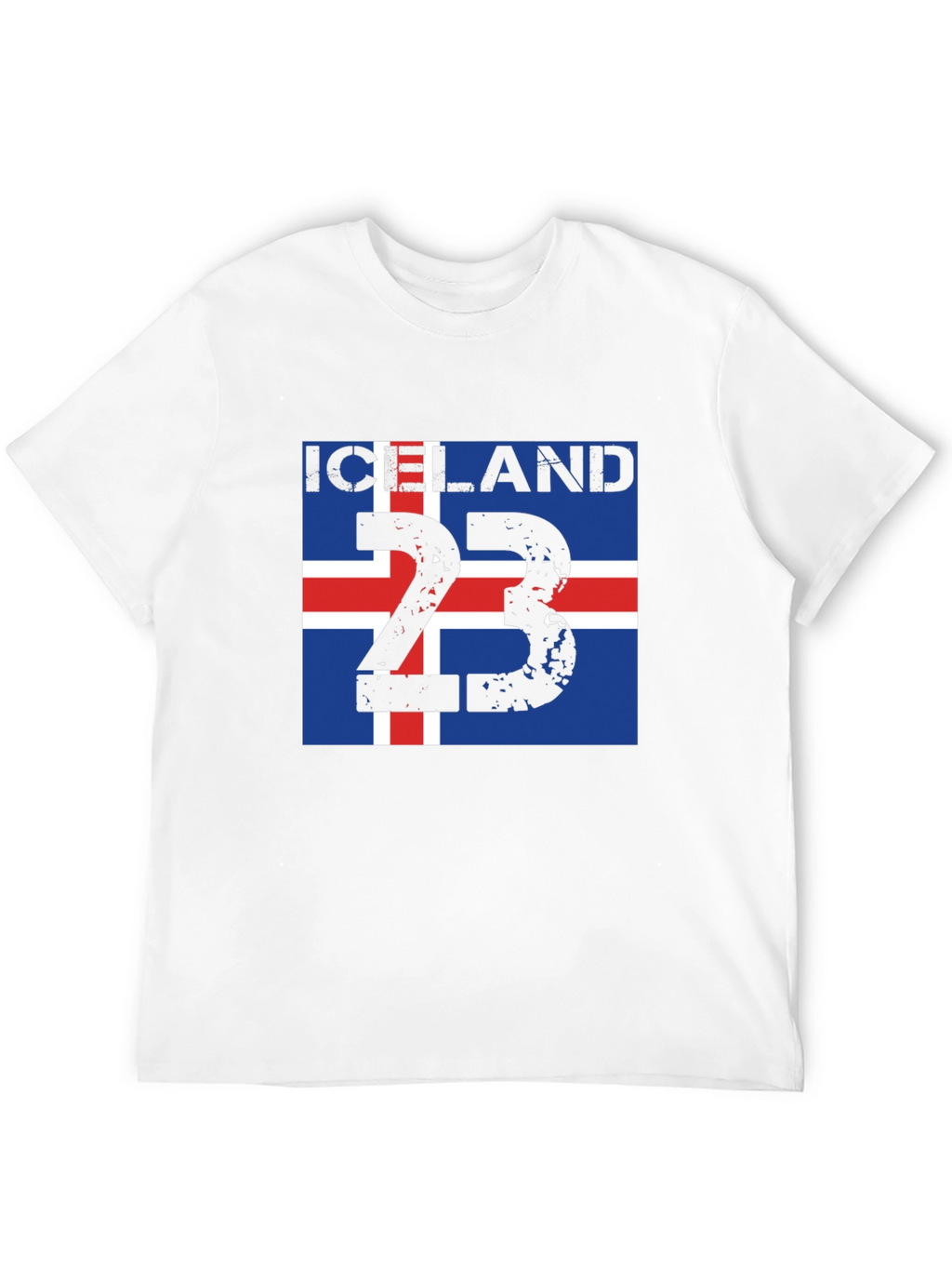 Iceland Flag 23 Black T-Shirt