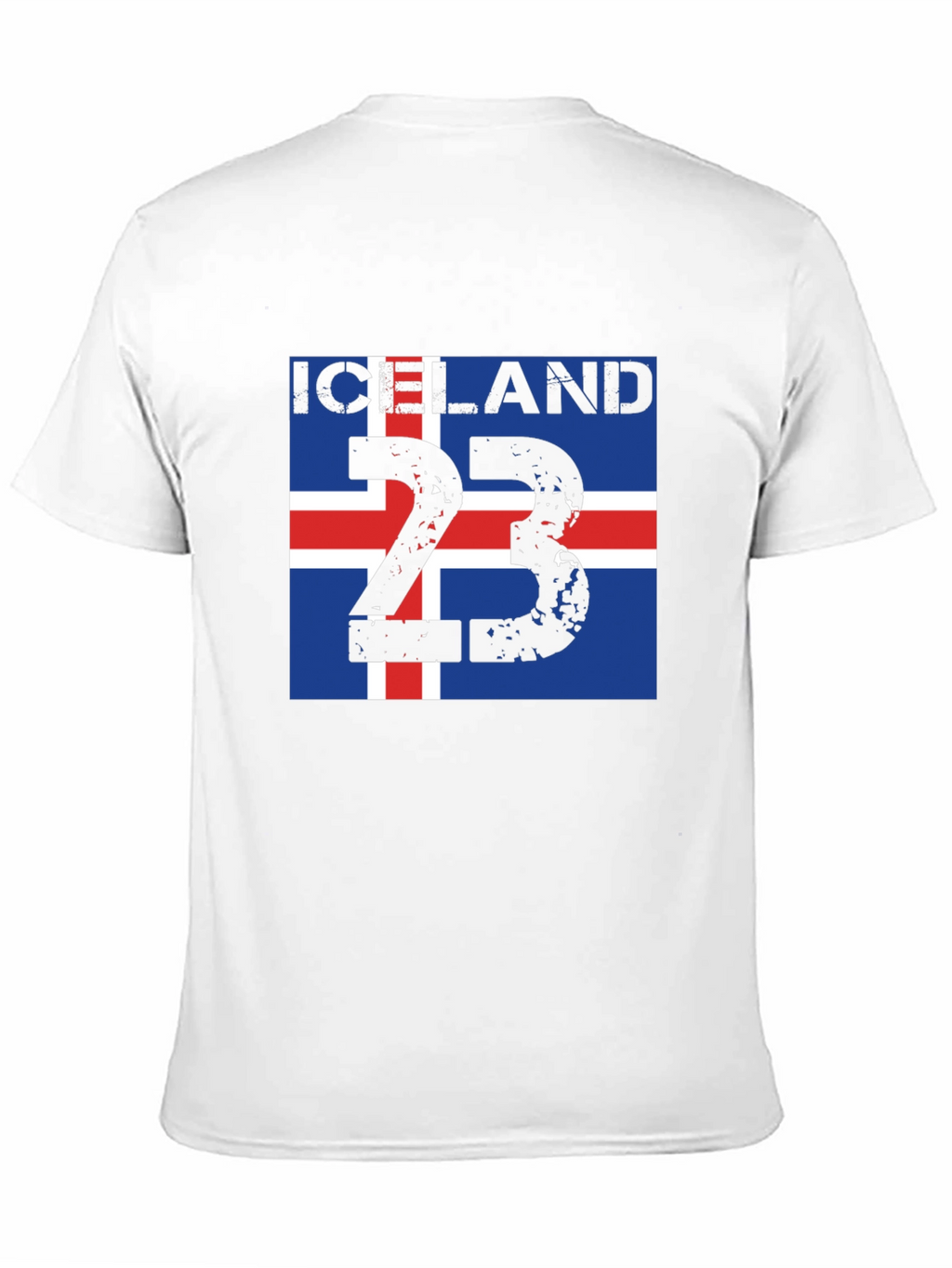 Iceland Flag 23 Black T-Shirt