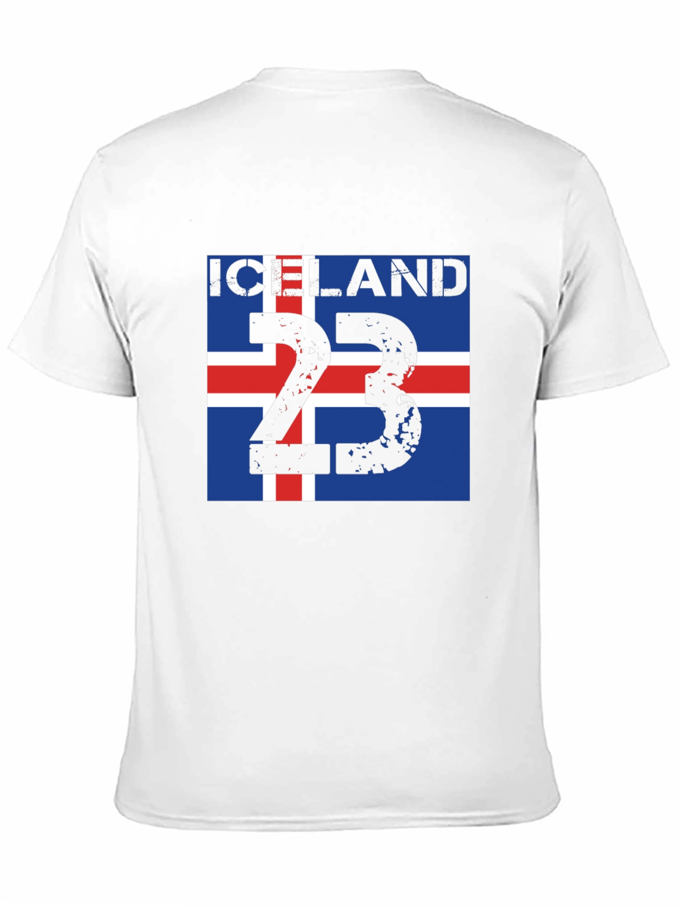 Iceland Flag 23 Black T-Shirt