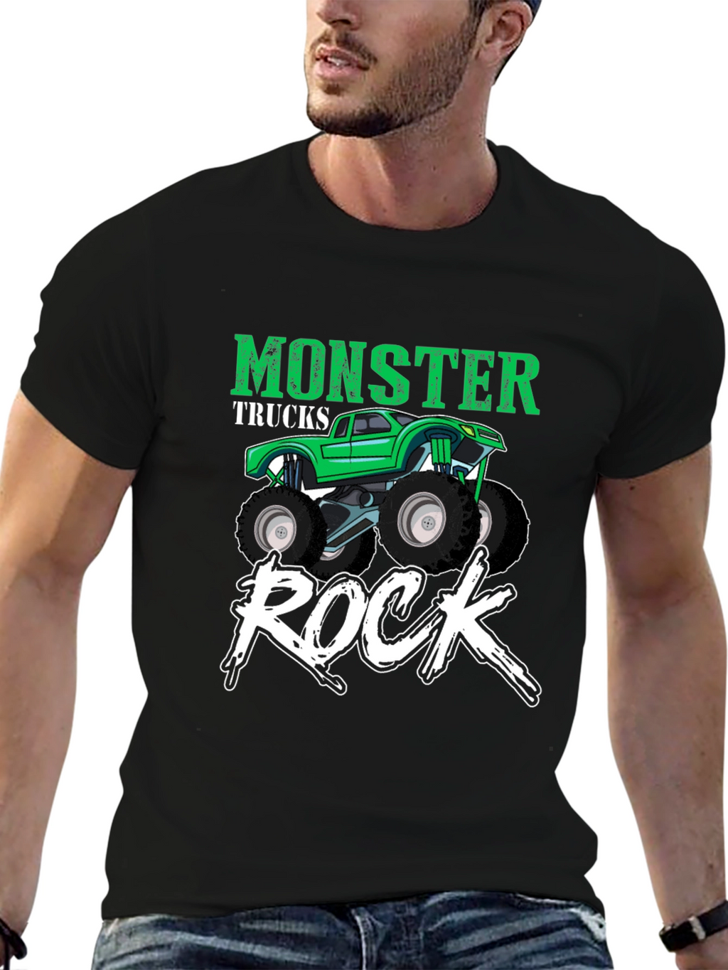 Monster Truck Rock Graphic T-Shirt