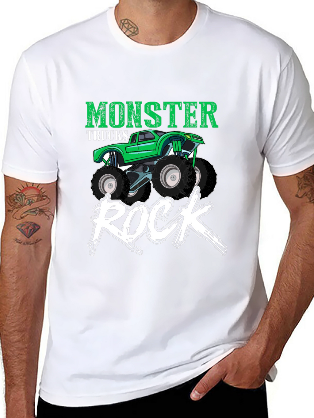 Monster Truck Rock Graphic T-Shirt