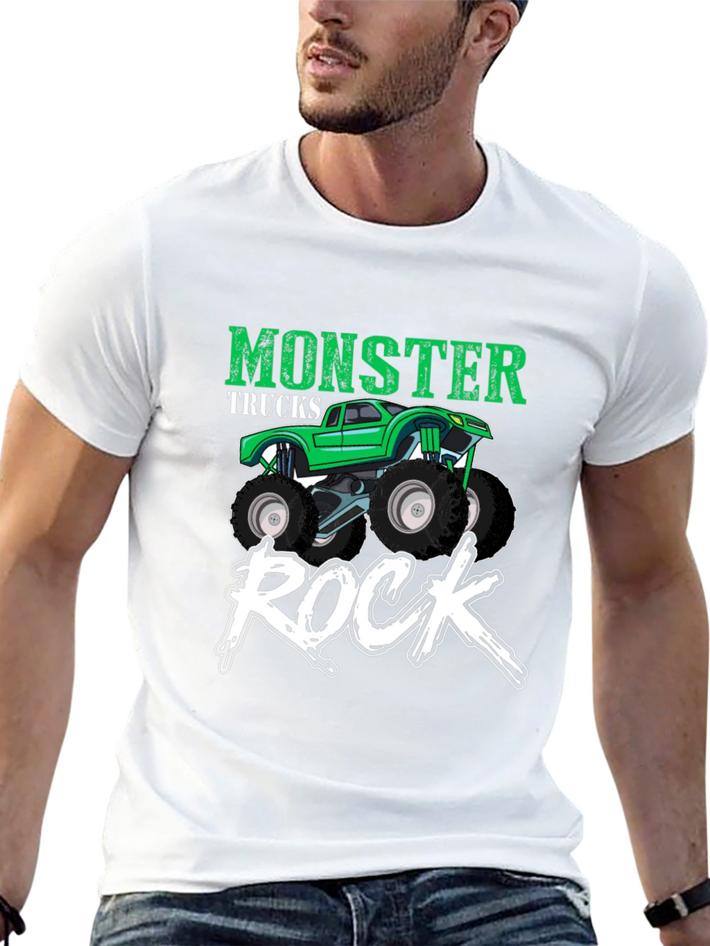 Monster Truck Rock Graphic T-Shirt