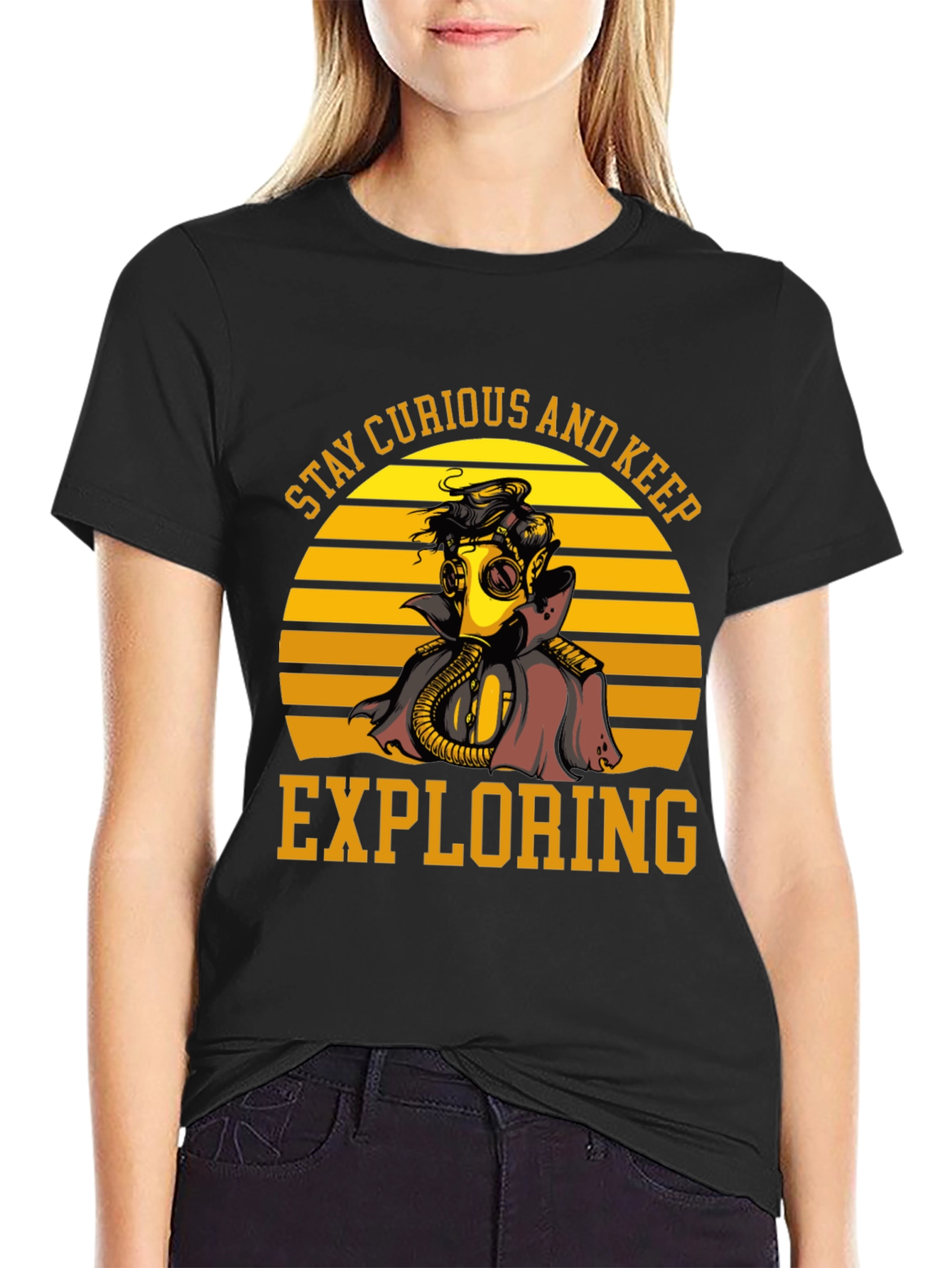 Stay Curious Gas Mask T-Shirt