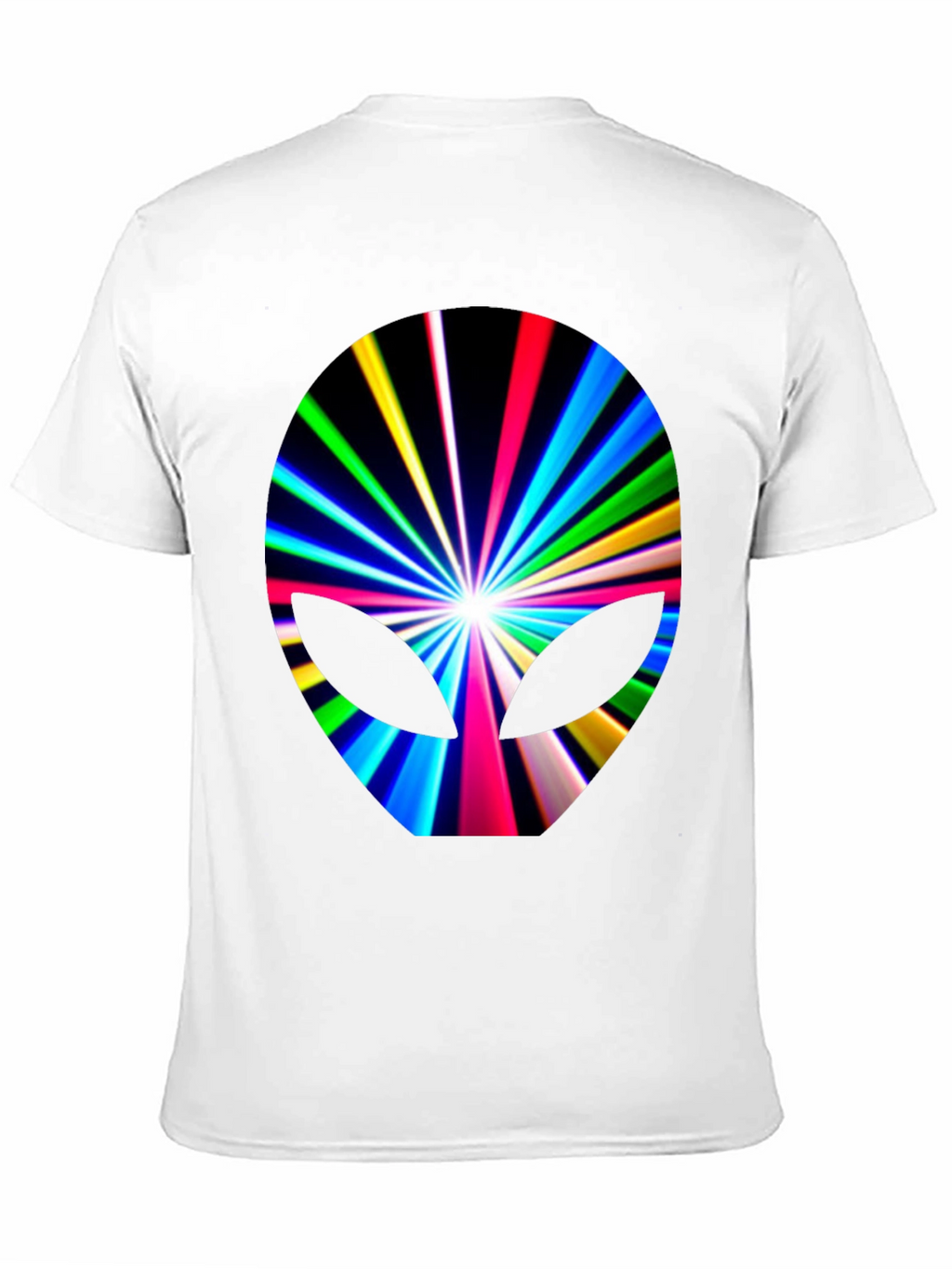 Alien Burst Graphic Tee - Black Cotton Blend