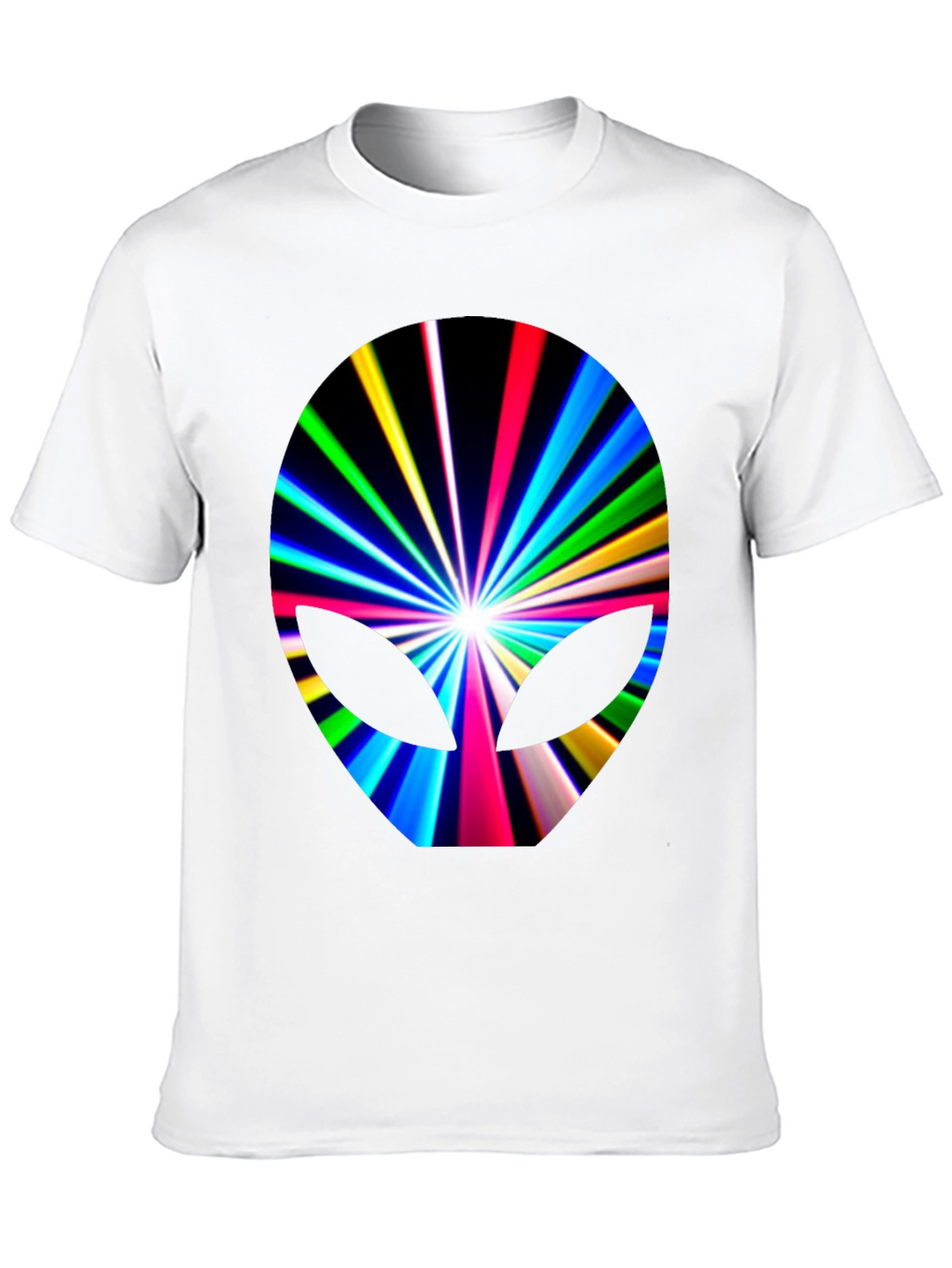 Alien Burst Graphic Tee - Black Cotton Blend