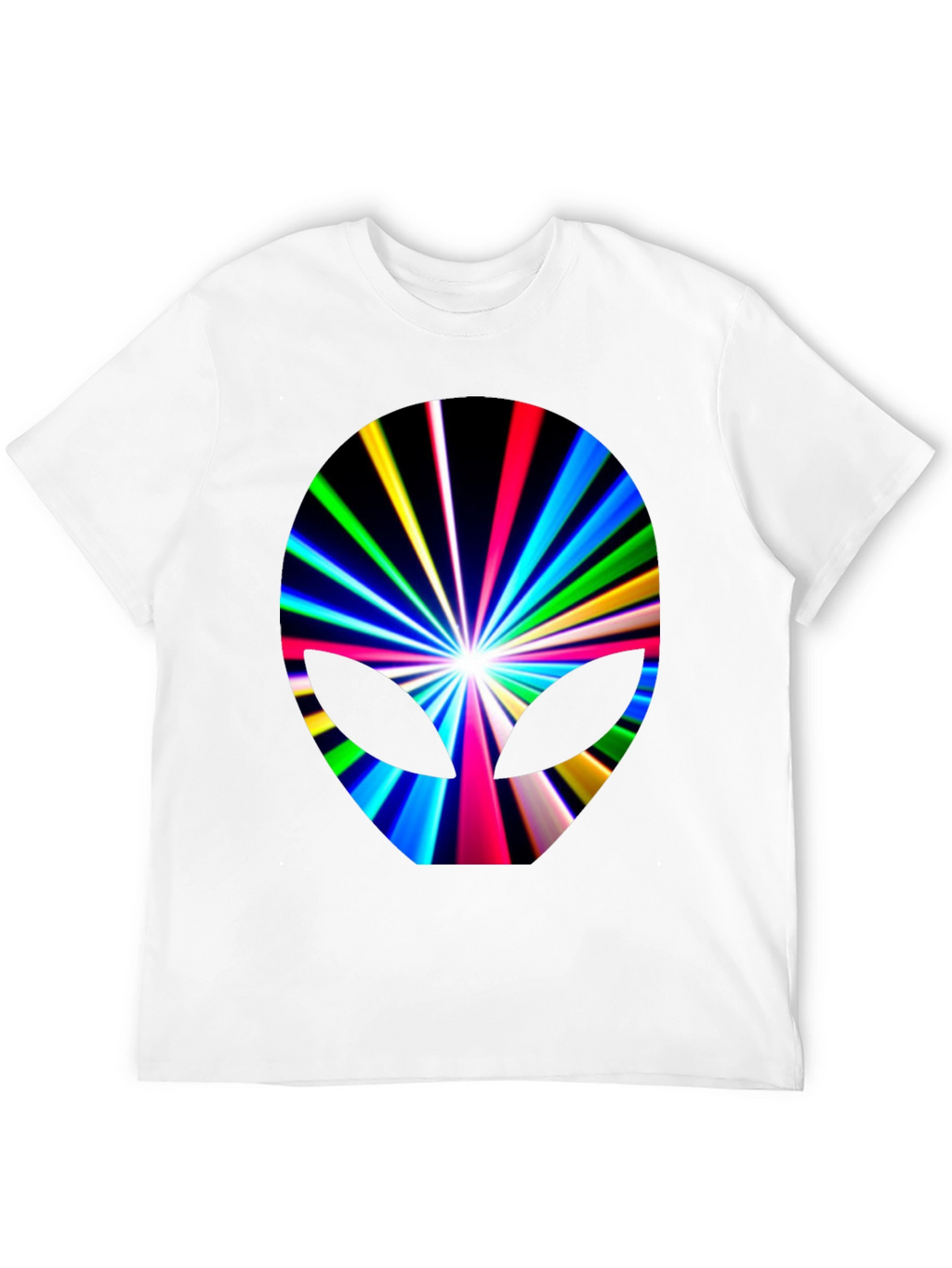 Alien Burst Graphic Tee - Black Cotton Blend