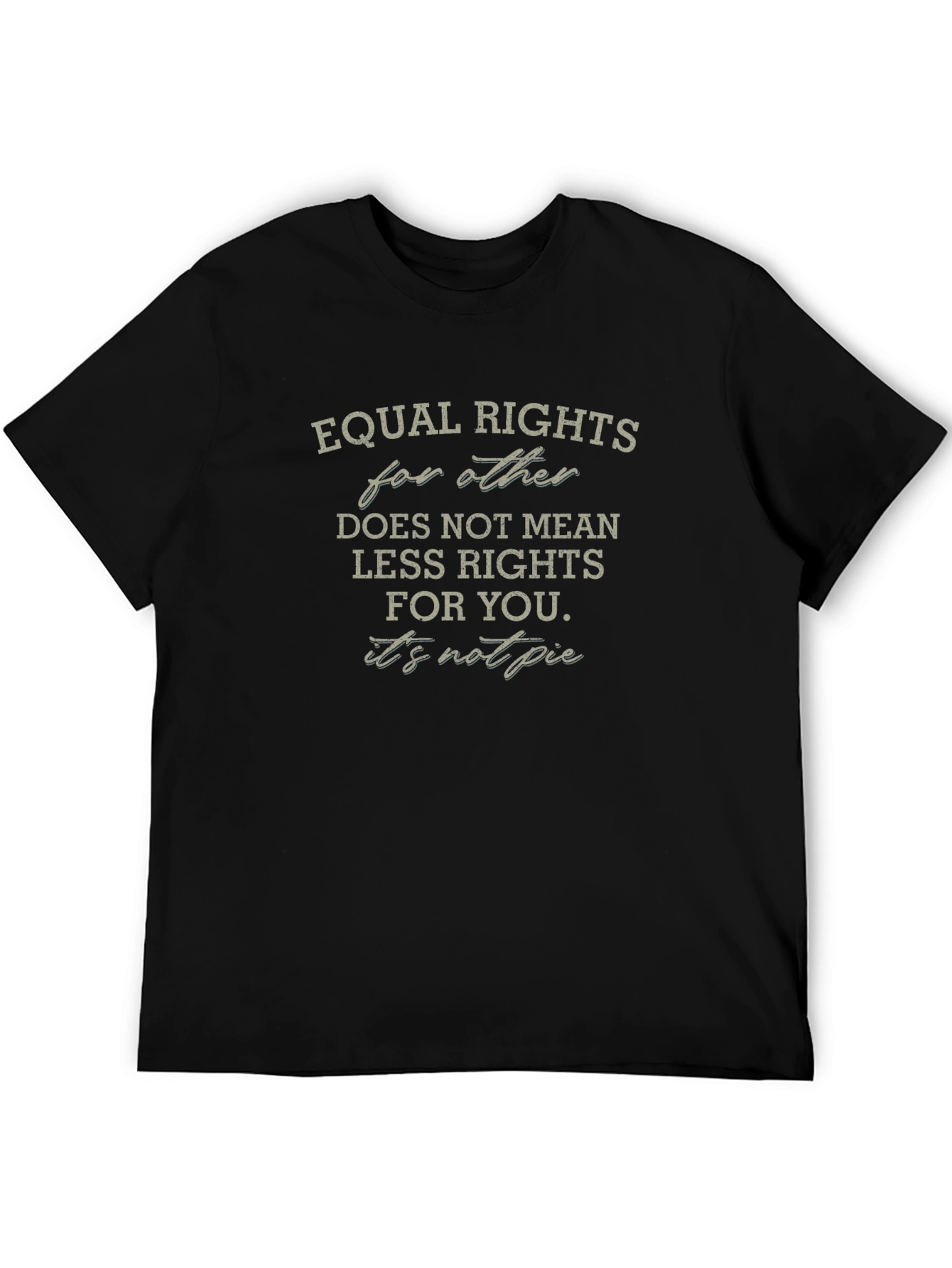 Equal Rights T-Shirt - Its Not Pie Graphic Tee