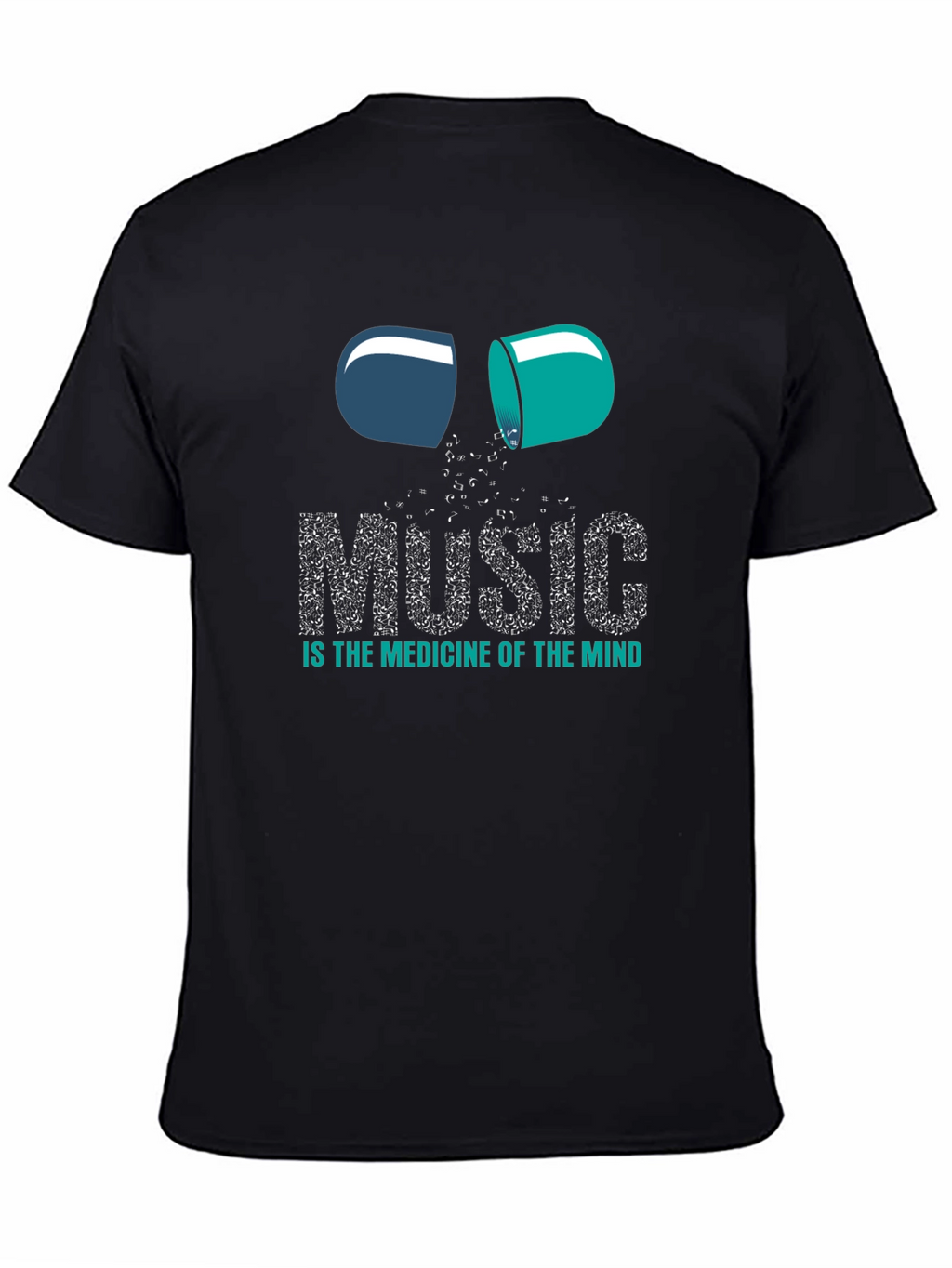Music is the Medicine Graphic Tee - Black Unisex