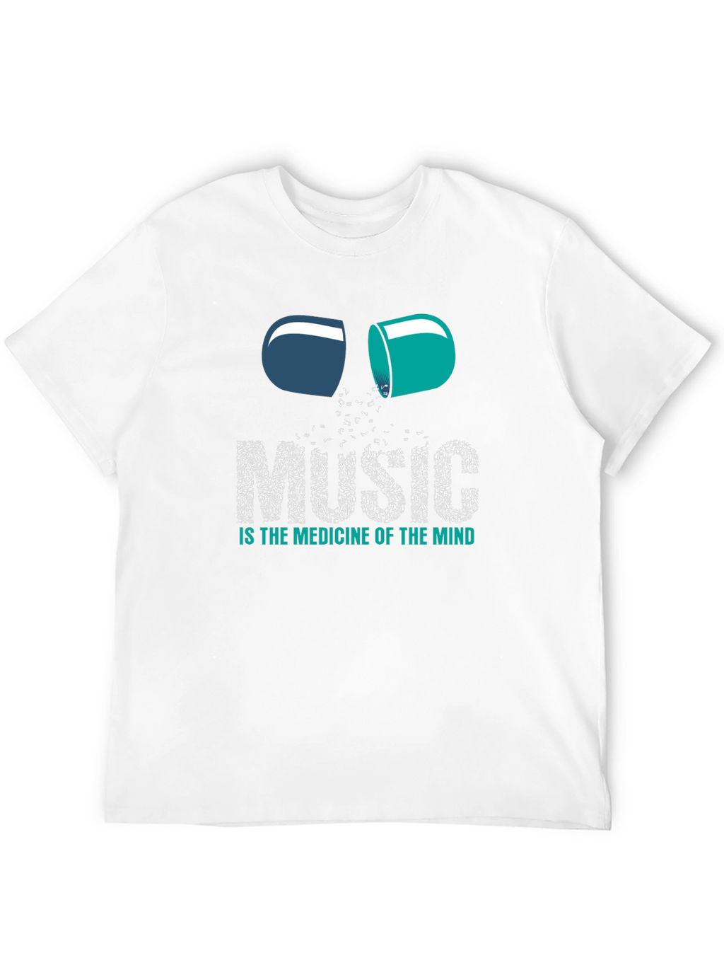 Music is the Medicine Graphic Tee - Black Unisex