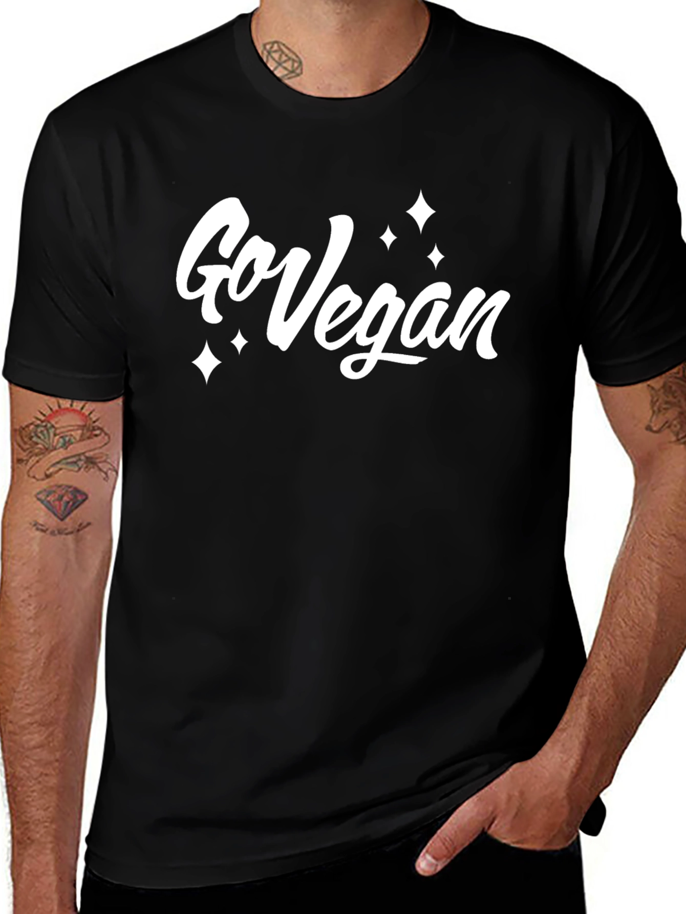 Go Vegan T-Shirt - Stylish Graphic Tee