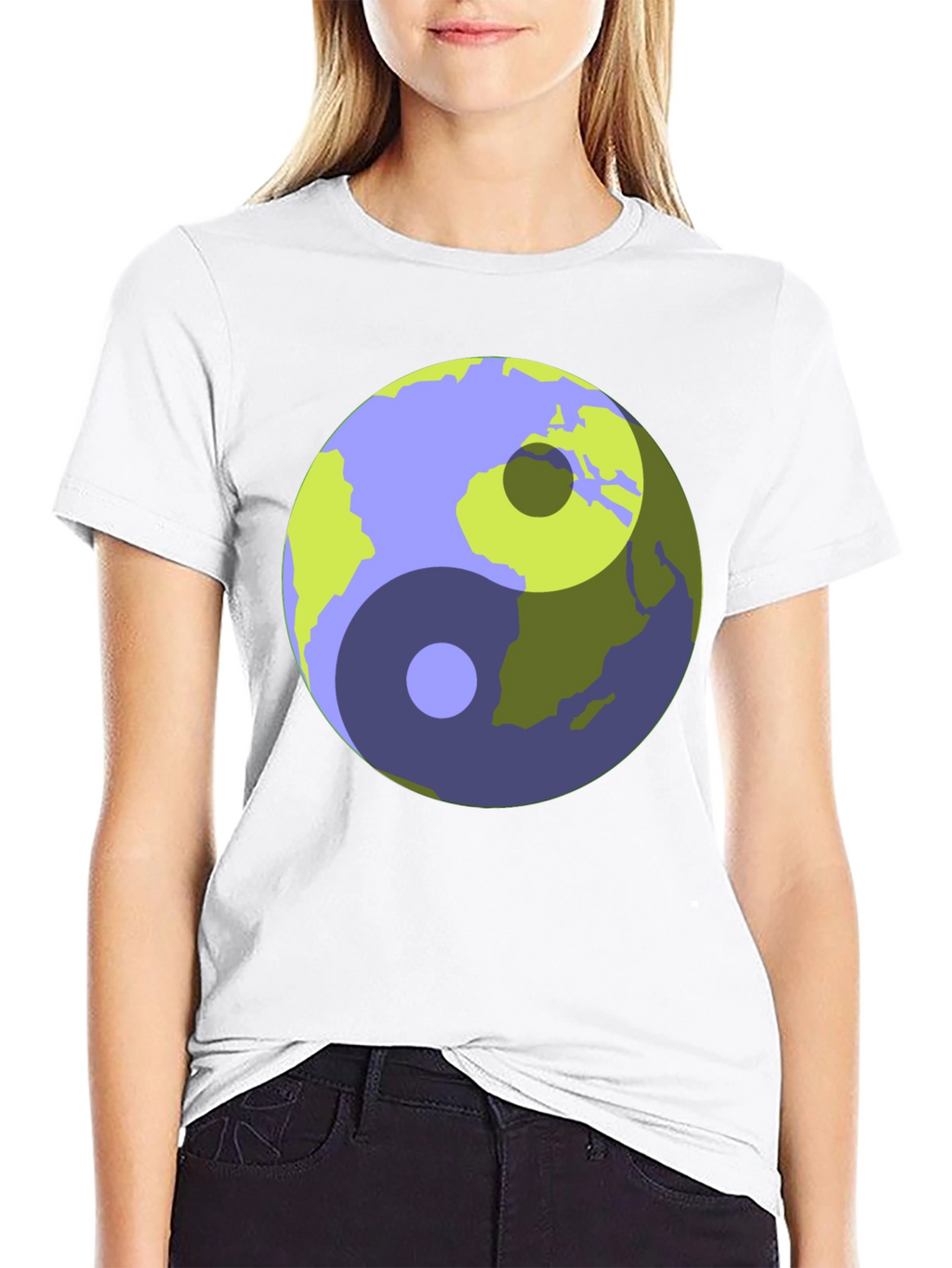 Yin Yang Earth Graphic T-Shirt