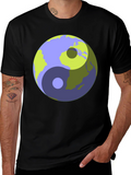 Yin Yang Earth Graphic T-Shirt