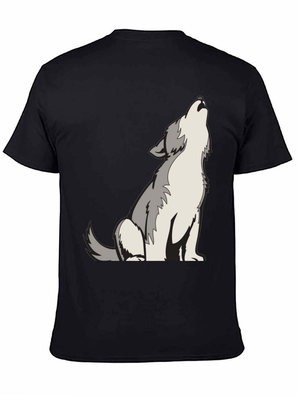 Wolf Howling Graphic Tee - Cool Animal Design