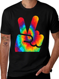 Peace Sign Tie-Dye Graphic Tee