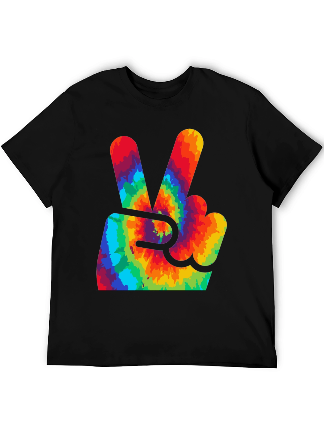 Peace Sign Tie-Dye Graphic Tee