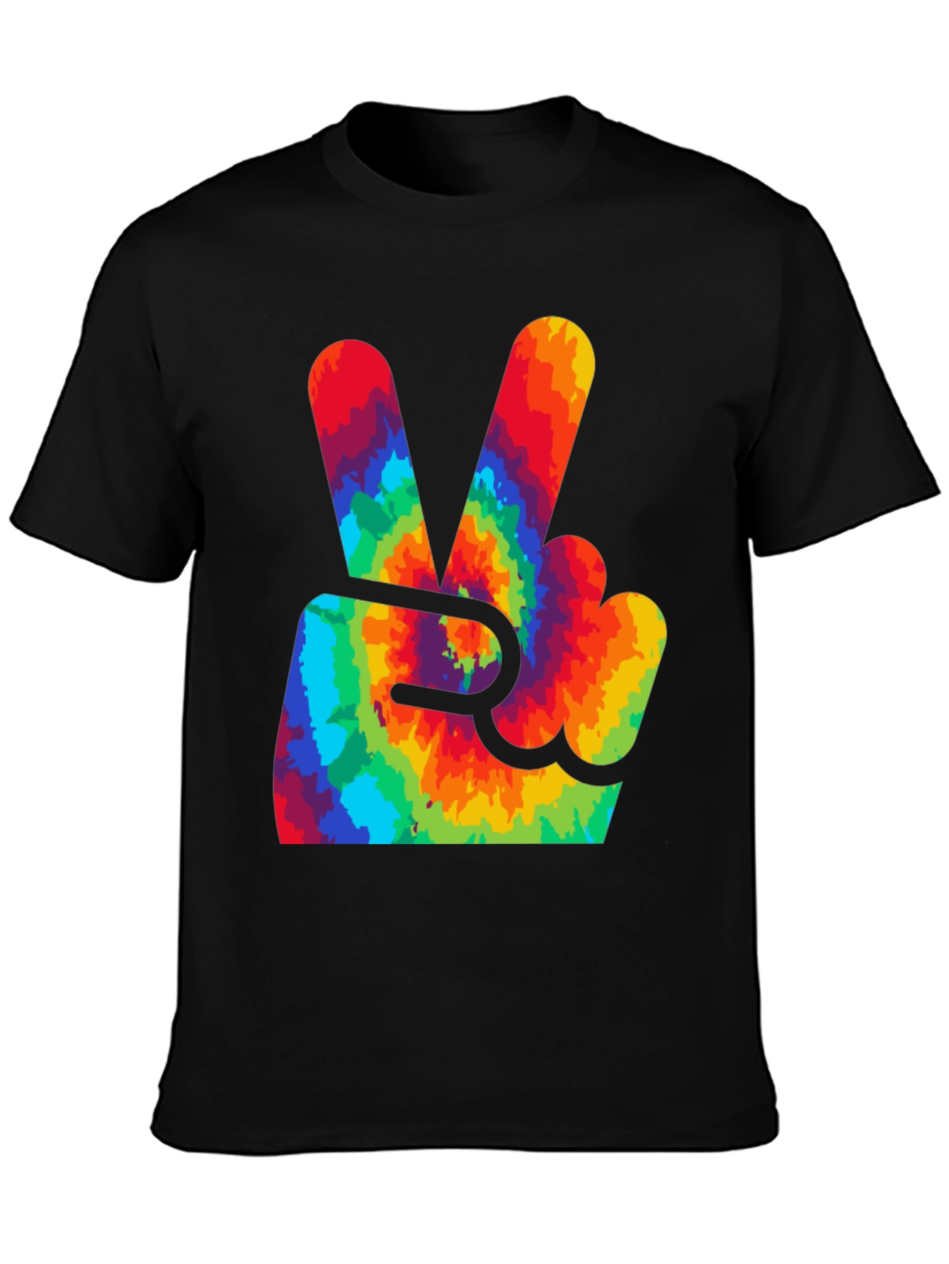 Peace Sign Tie-Dye Graphic Tee