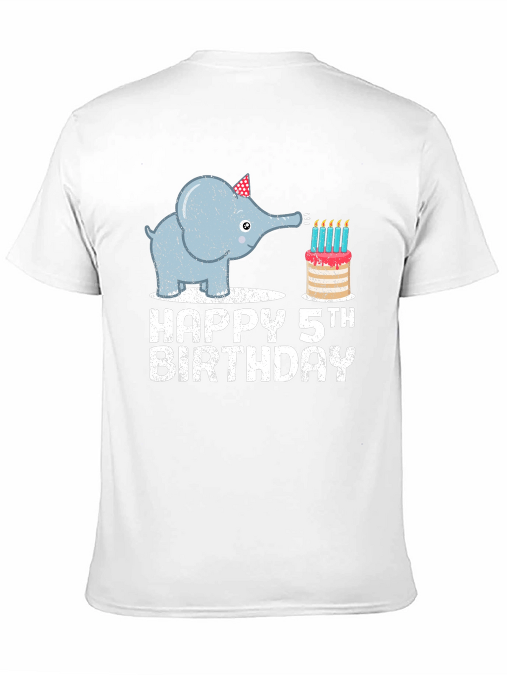 Happy 5th Birthday Elephant T-Shirt