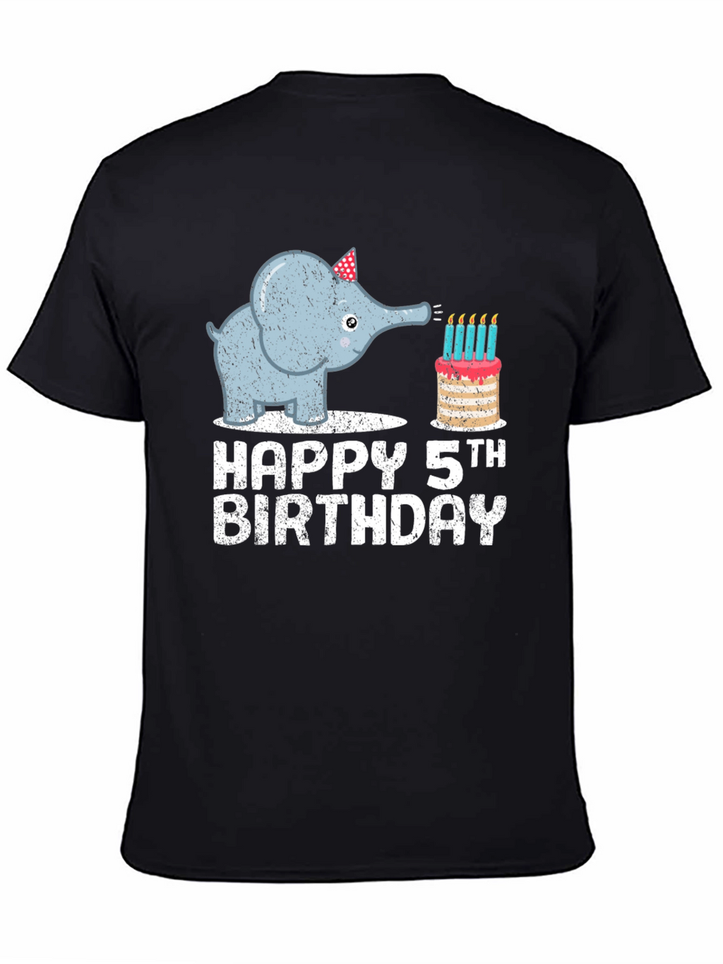 Happy 5th Birthday Elephant T-Shirt