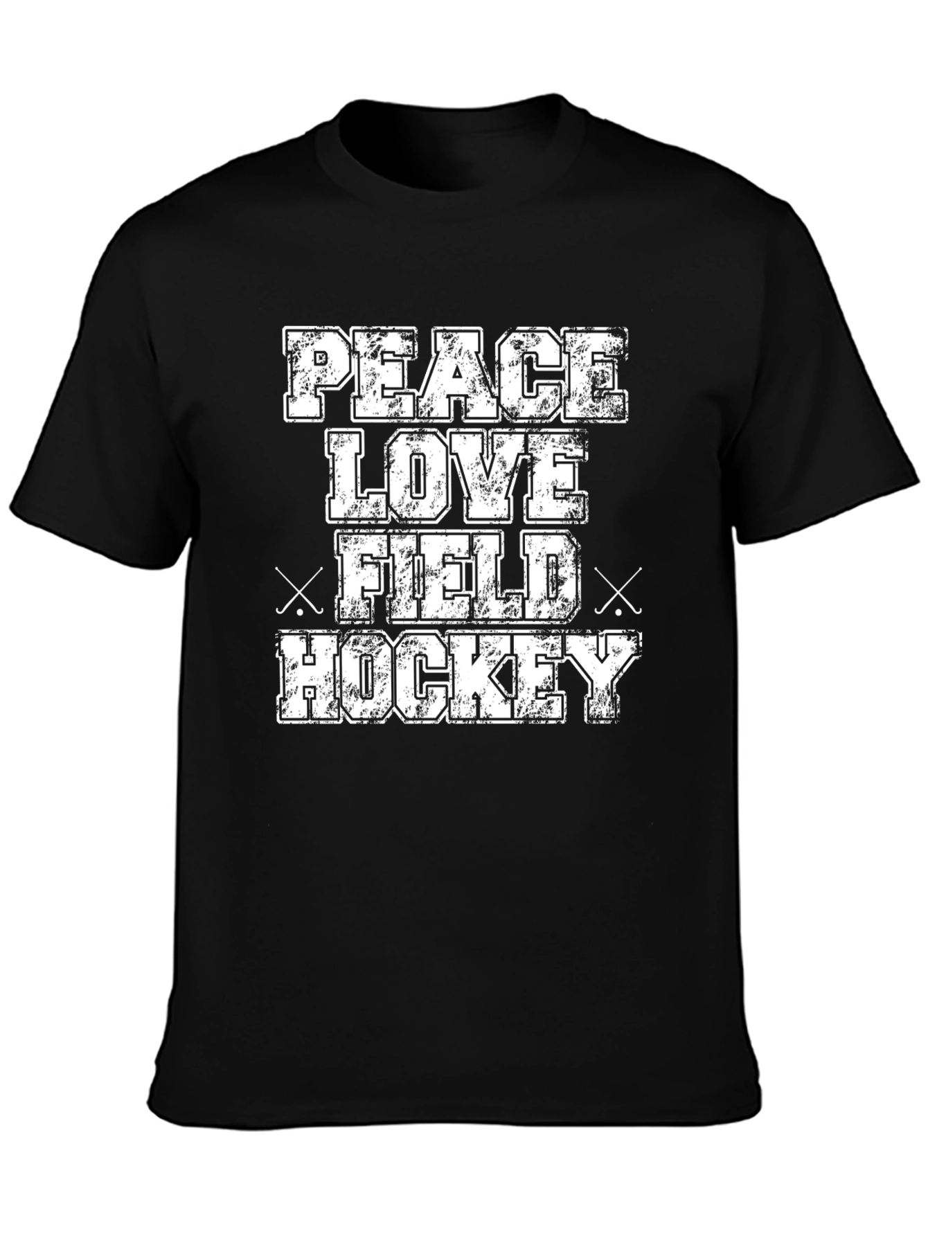 Peace Love Field Hockey Graphic T-Shirt