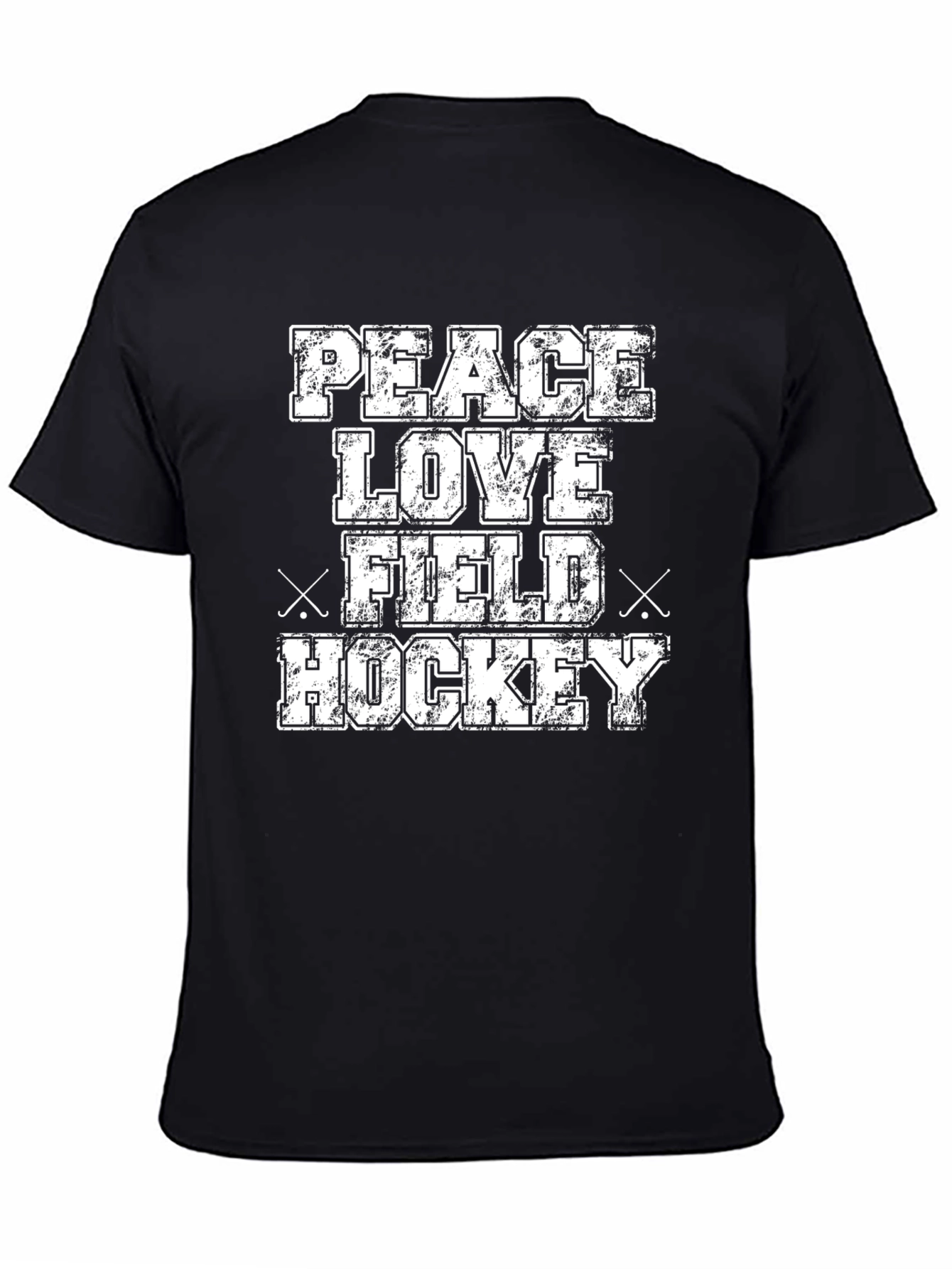 Peace Love Field Hockey Graphic T-Shirt