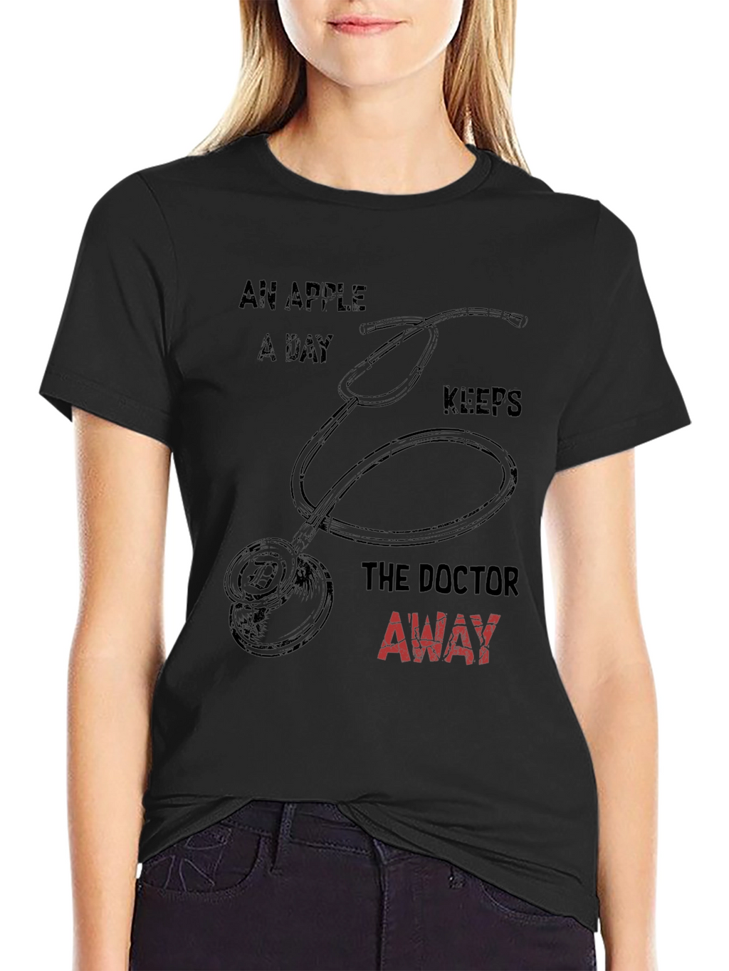 Funny Doctor T-Shirt: An Apple A Day