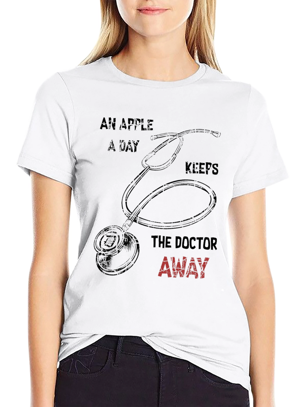 Funny Doctor T-Shirt: An Apple A Day