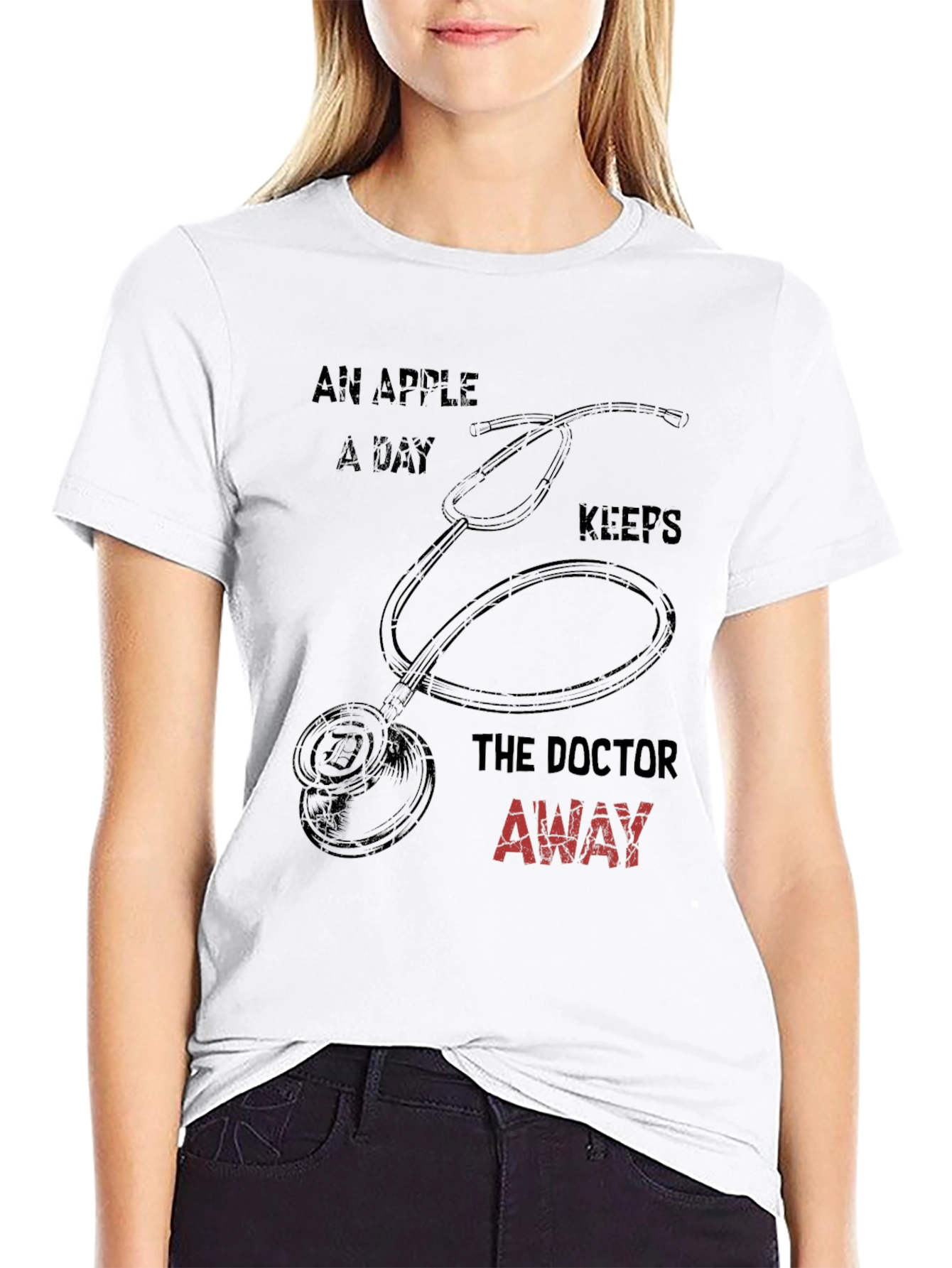 Funny Doctor T-Shirt: An Apple A Day