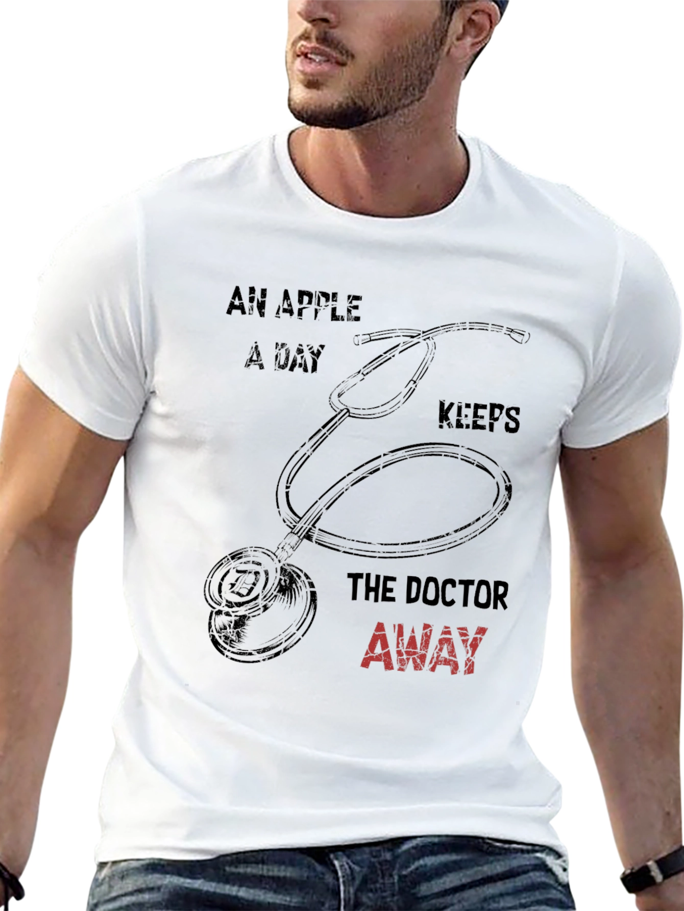 Funny Doctor T-Shirt: An Apple A Day