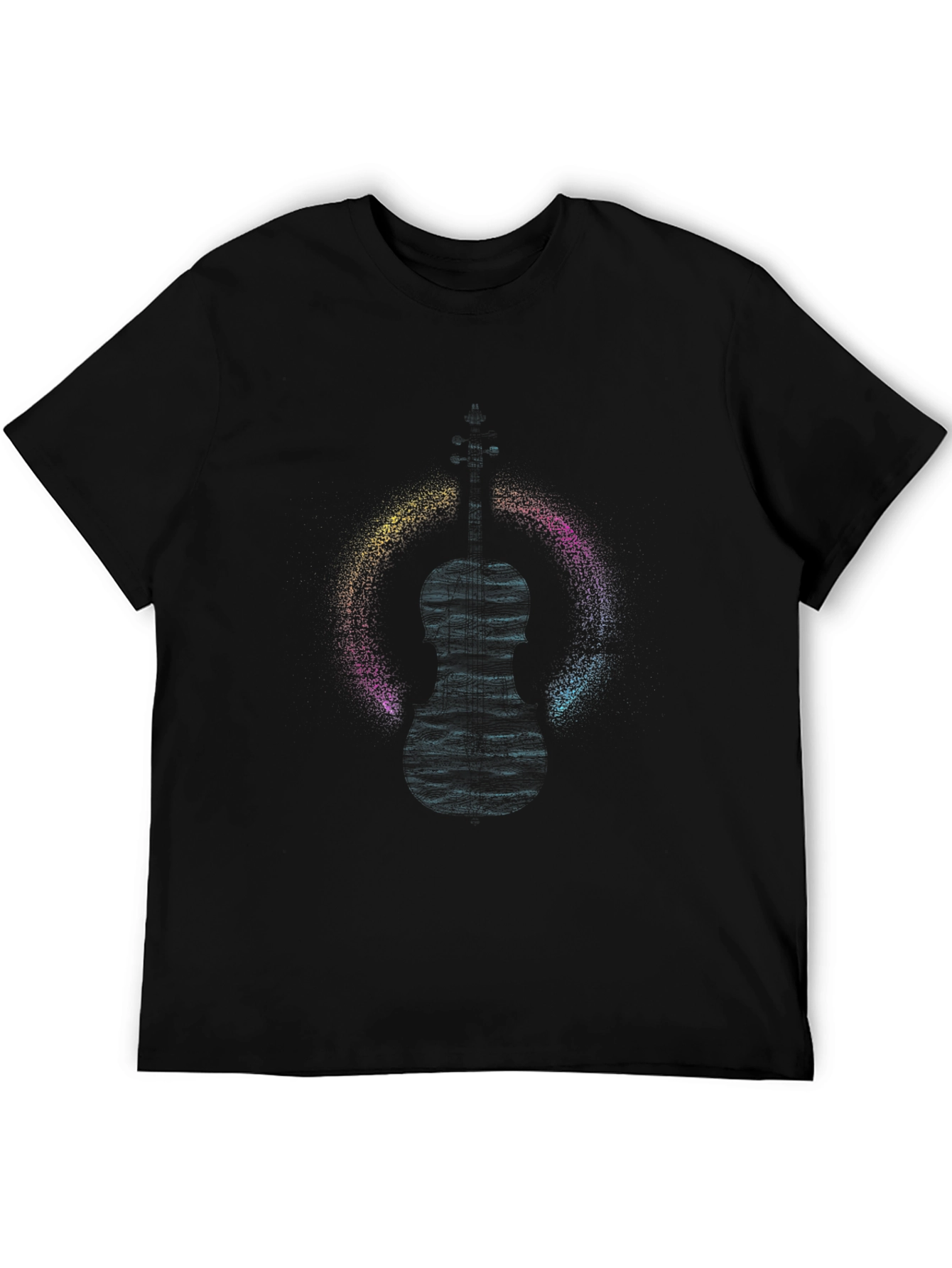 Abstract Figure Graphic Black T-Shirt