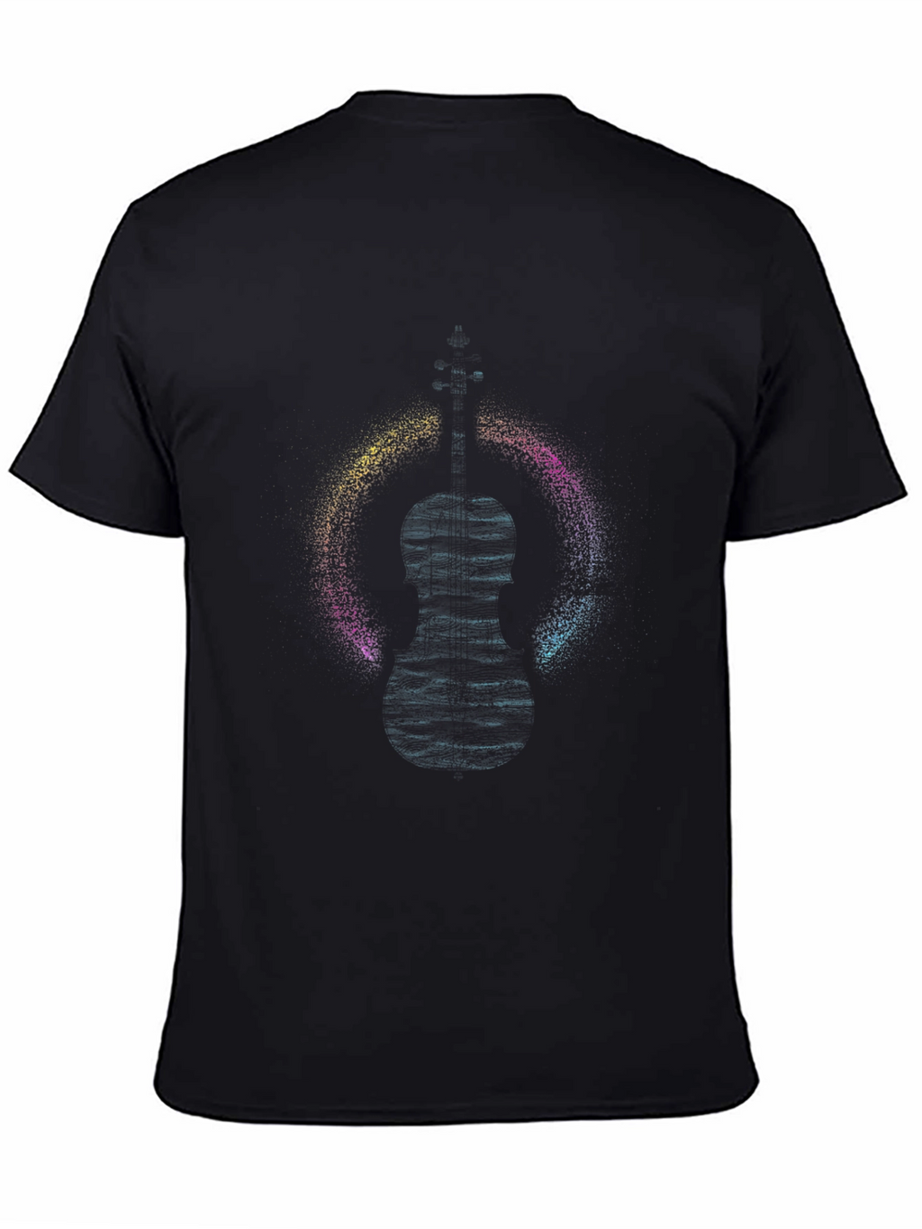 Abstract Figure Graphic Black T-Shirt