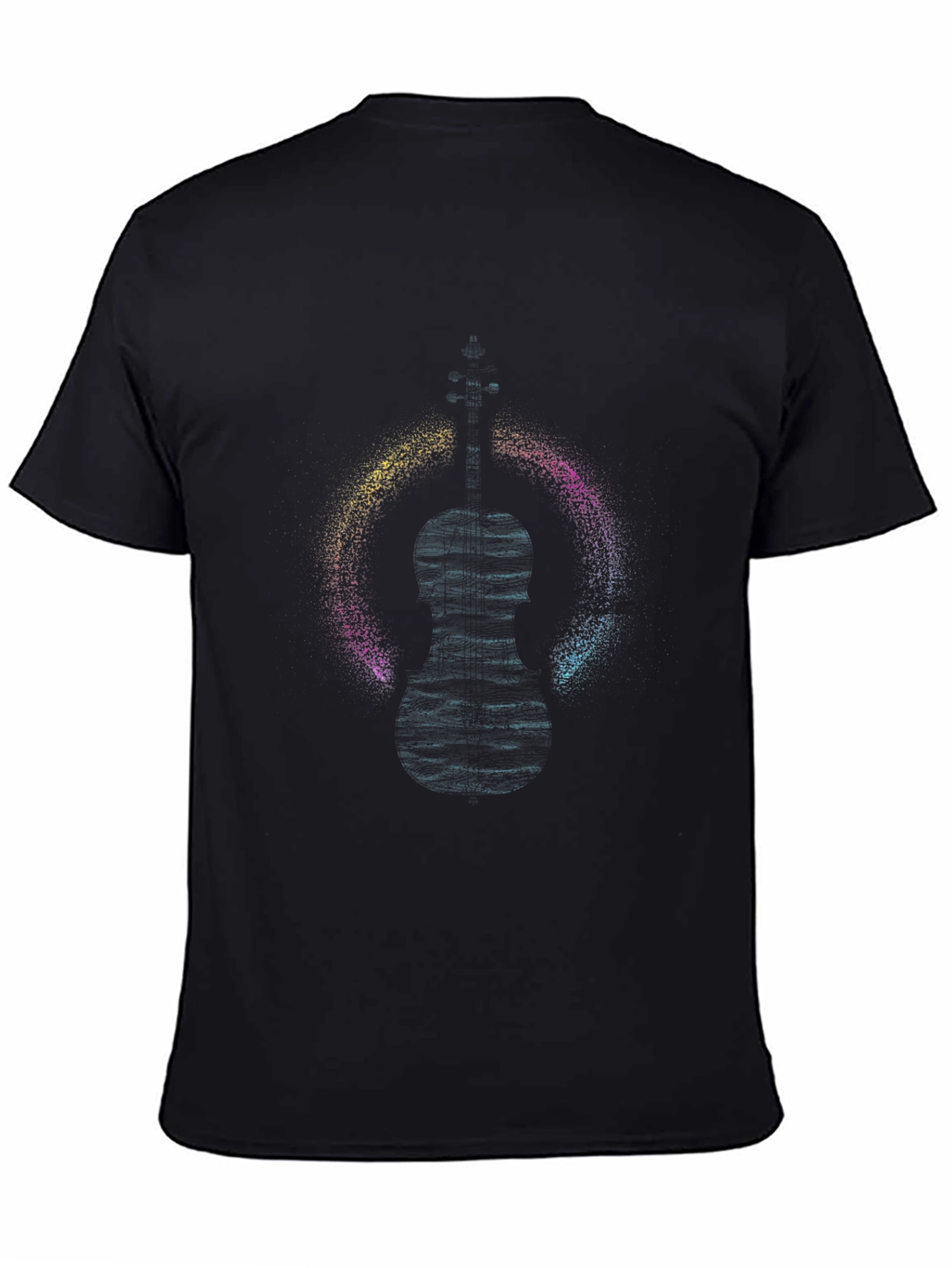 Abstract Figure Graphic Black T-Shirt