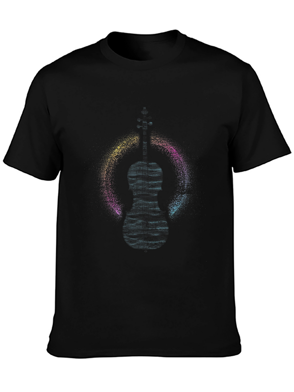 Abstract Figure Graphic Black T-Shirt