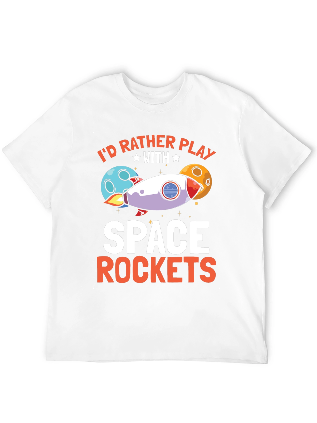 Space Rockets Graphic T-Shirt