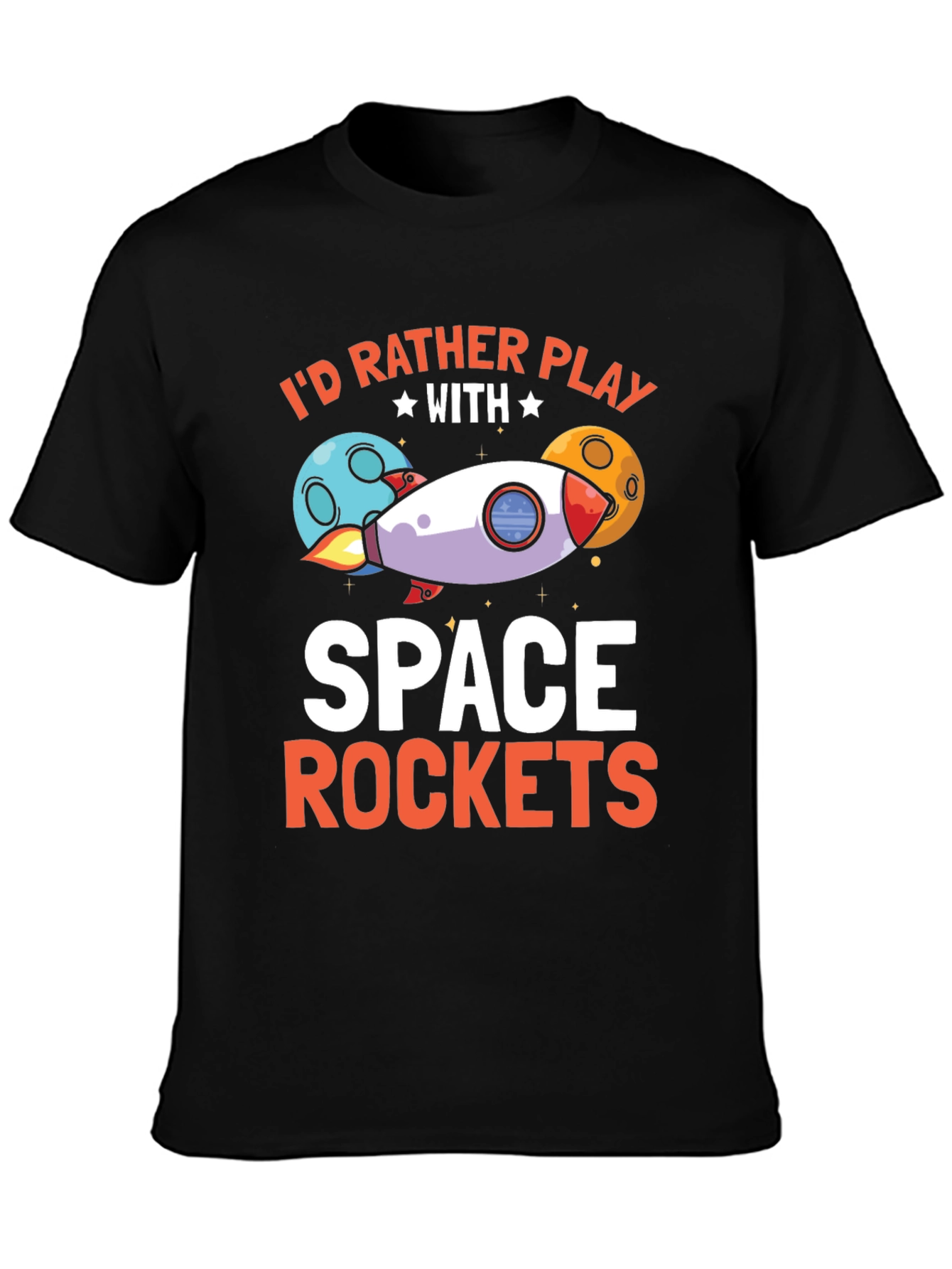 Space Rockets Graphic T-Shirt