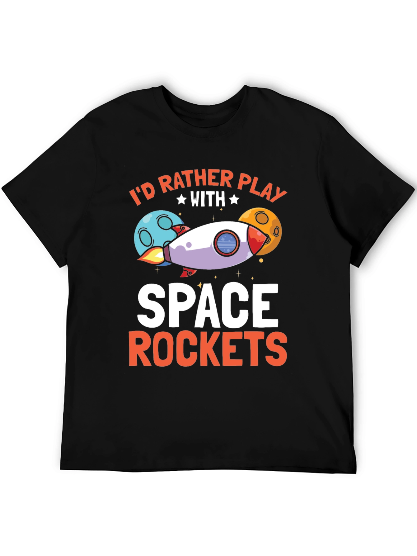 Space Rockets Graphic T-Shirt